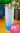 Vaso Vidrio Tapa Bamboo 16oz Azul