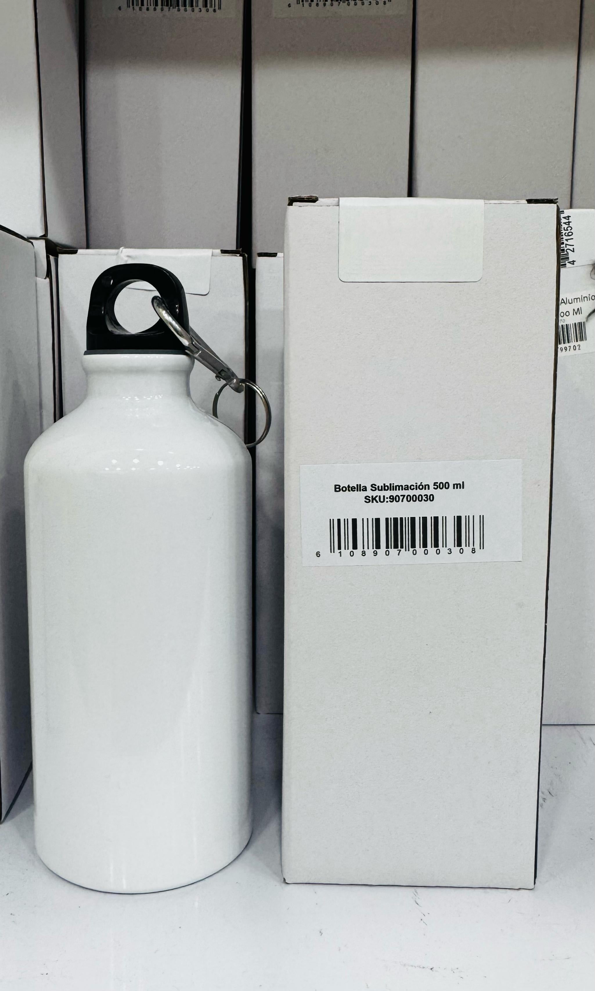 Botella Blanca Deportiva 500 ml