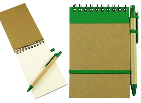 Libreta Ecológica con Lápiz Pack 10 uds