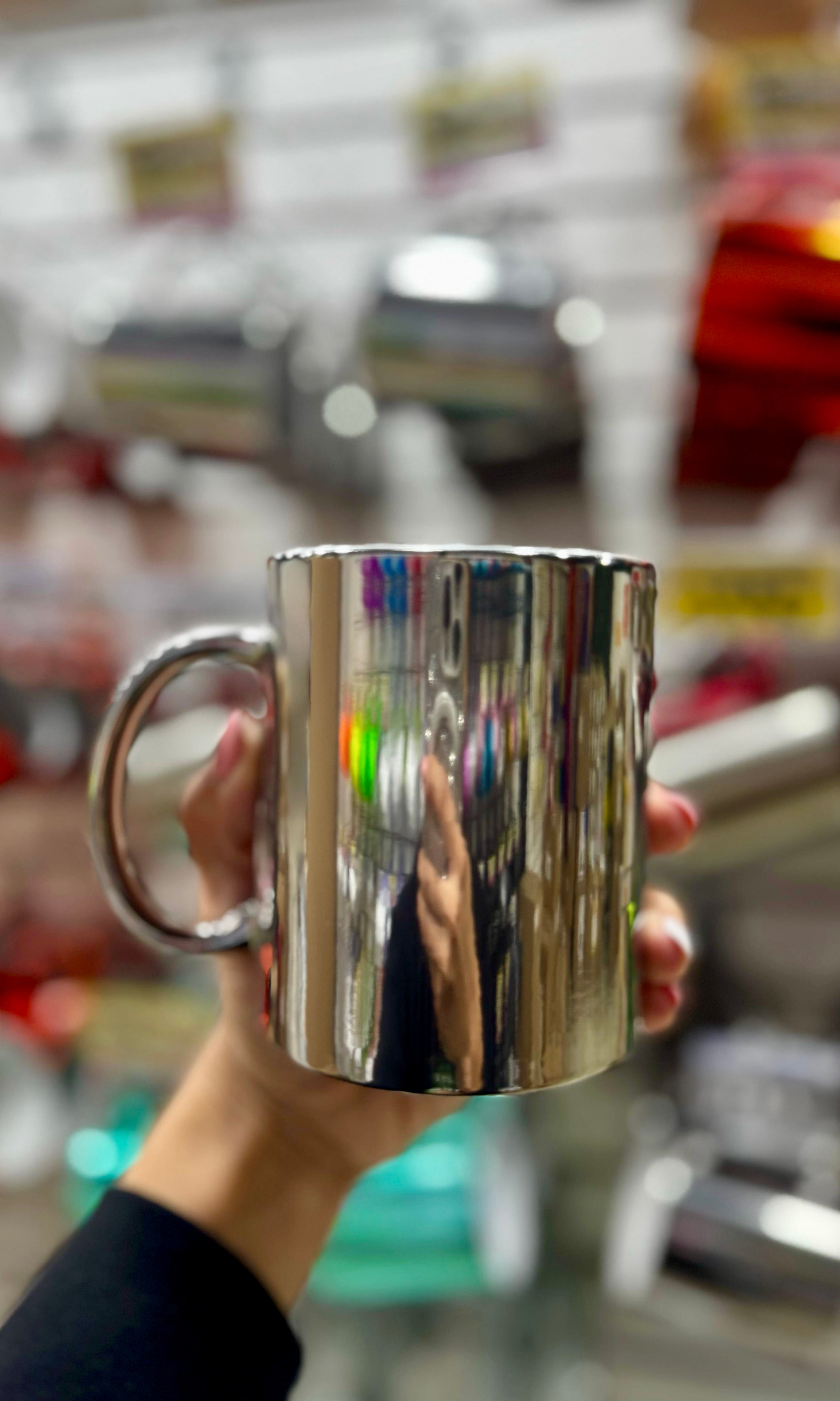 Taza 11 oz Perlada Silver