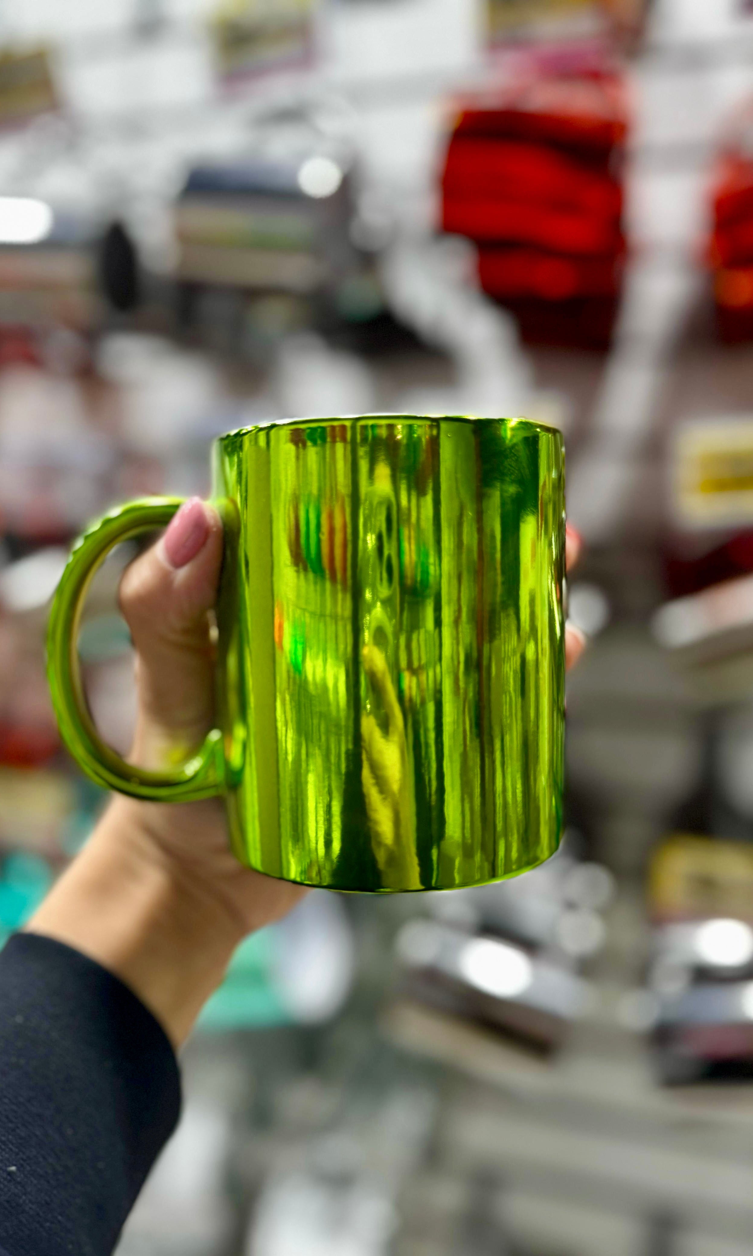 Taza 11 oz Perlada Verde Claro