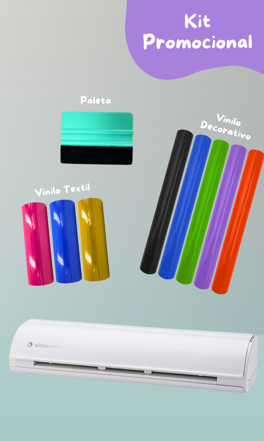 Kit: Silhouette Cameo 5 | Plotter de Corte 30 cm para Vinilo, Tela y Papel