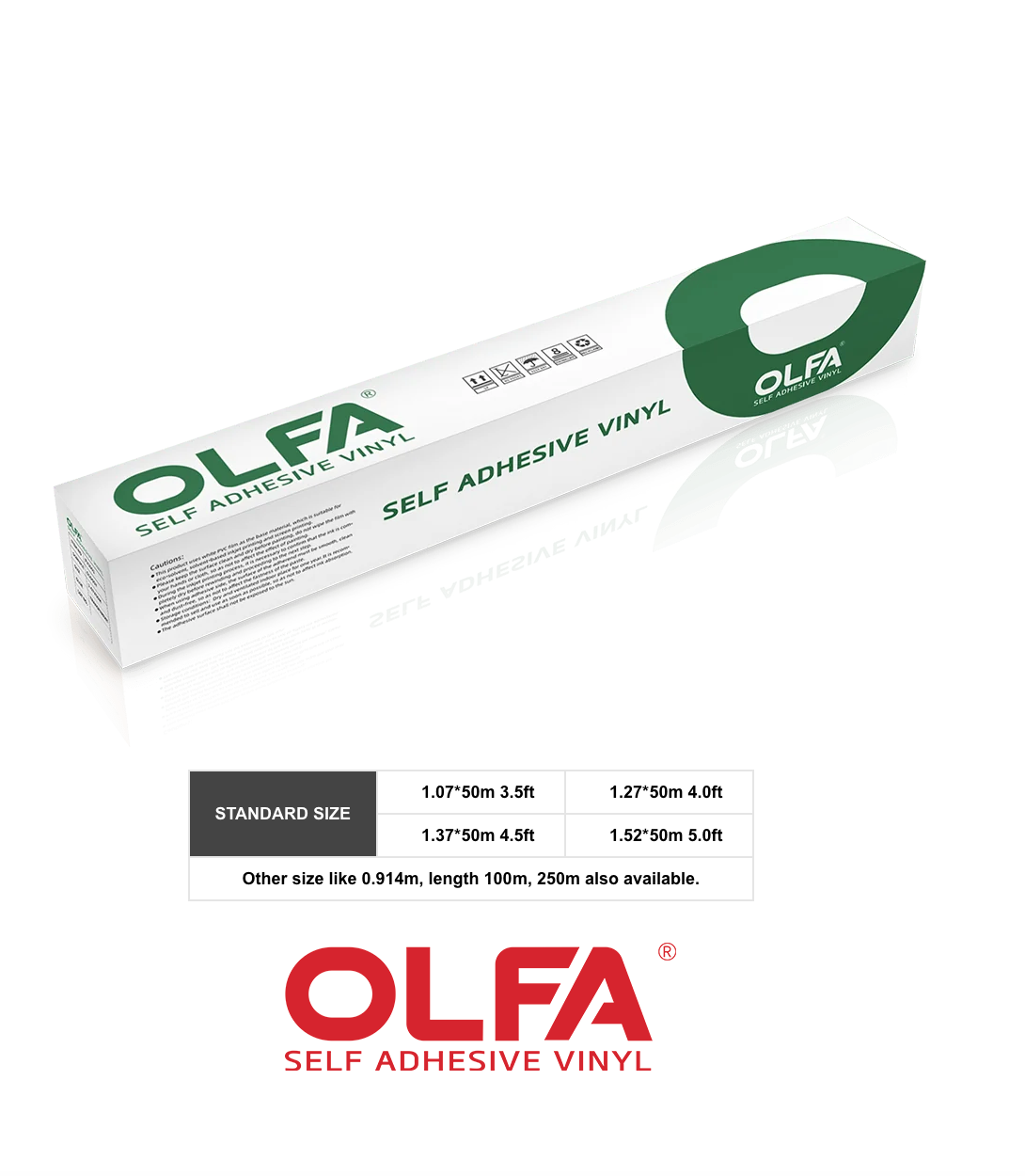 Vinilo Impresión adhesivo OLFA Rollo 137cmx50 mts