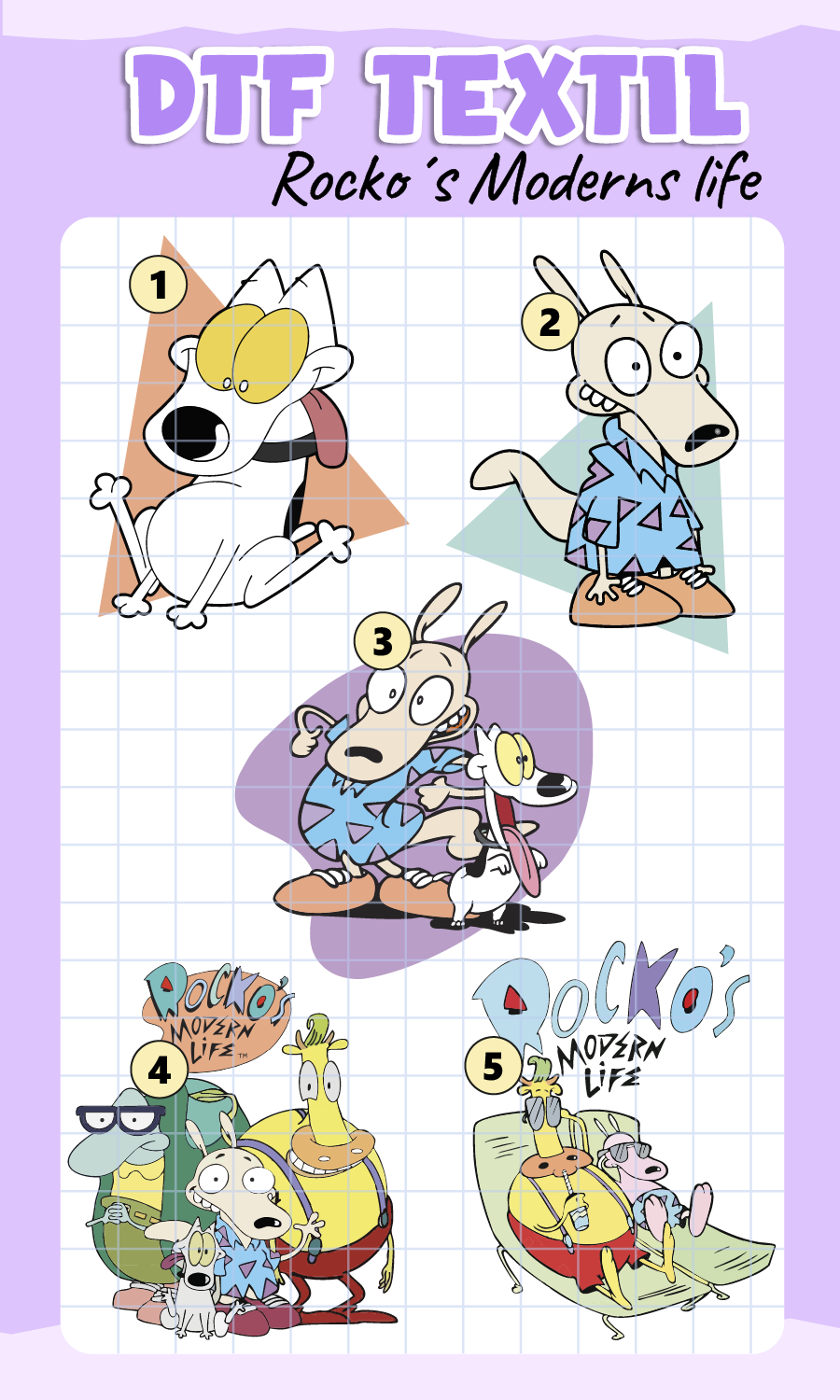 Parche DTF Rocko