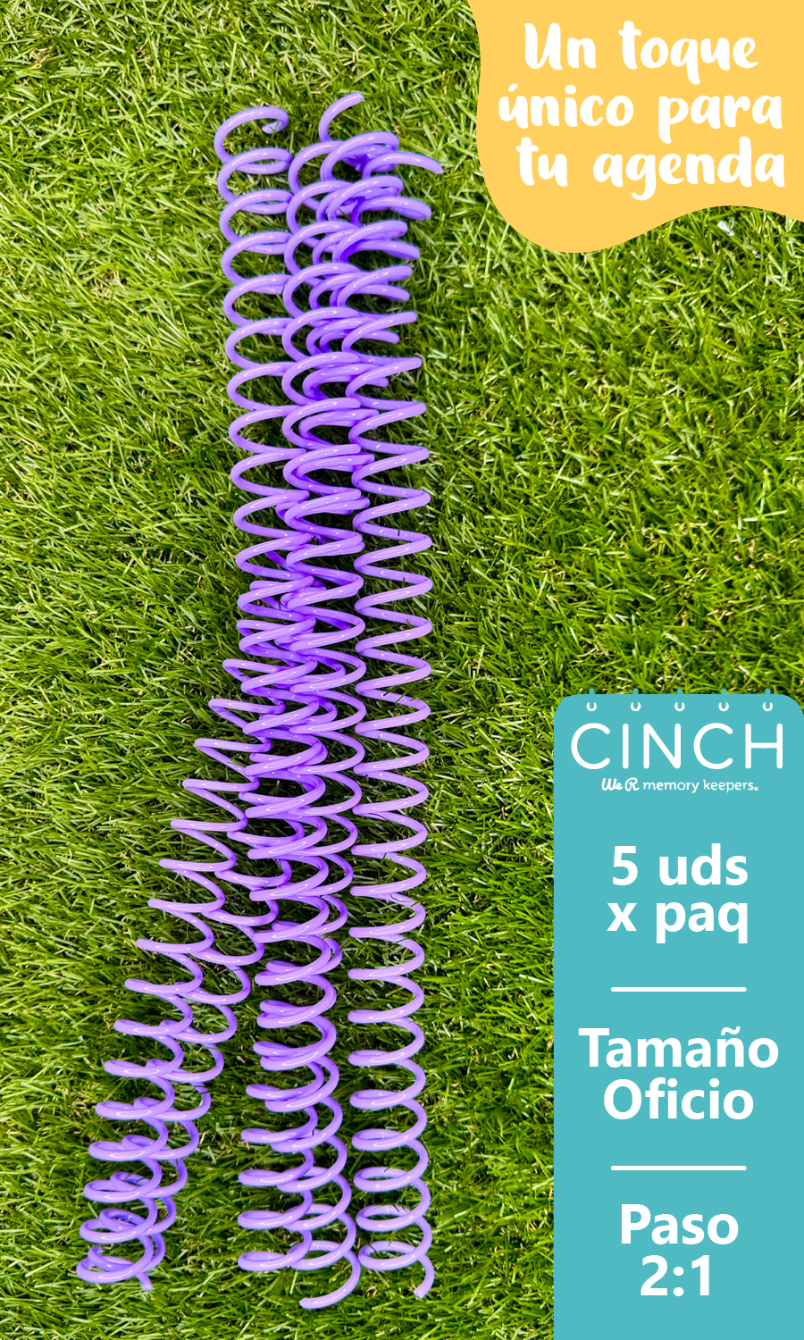 Espiral Plástico Lavanda