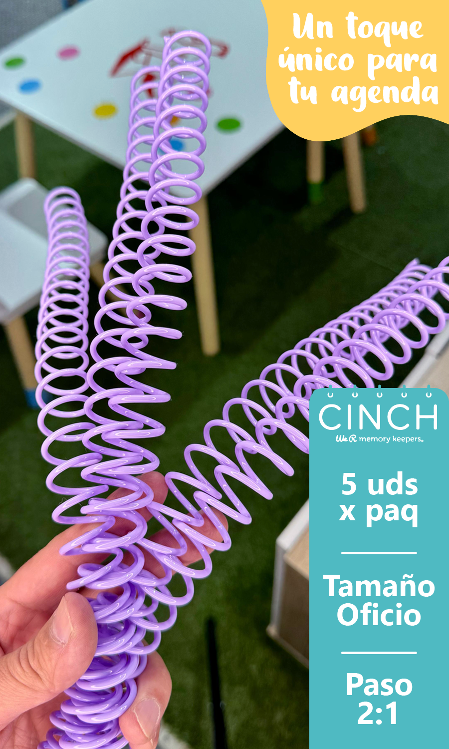 Espiral Plástico Lavanda