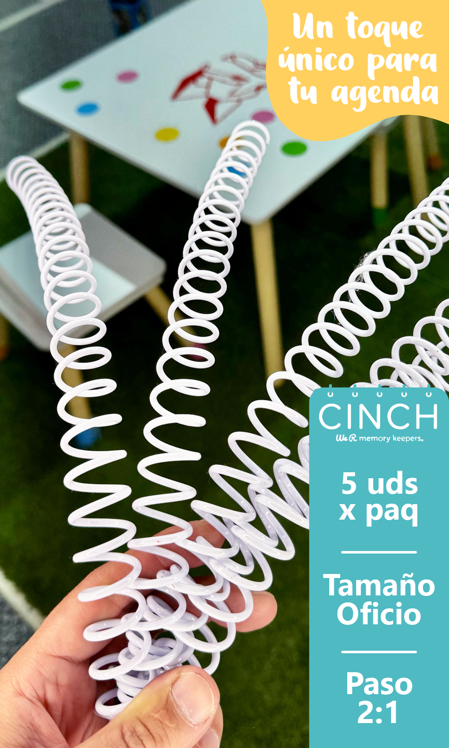 Espiral Plástico Blanco