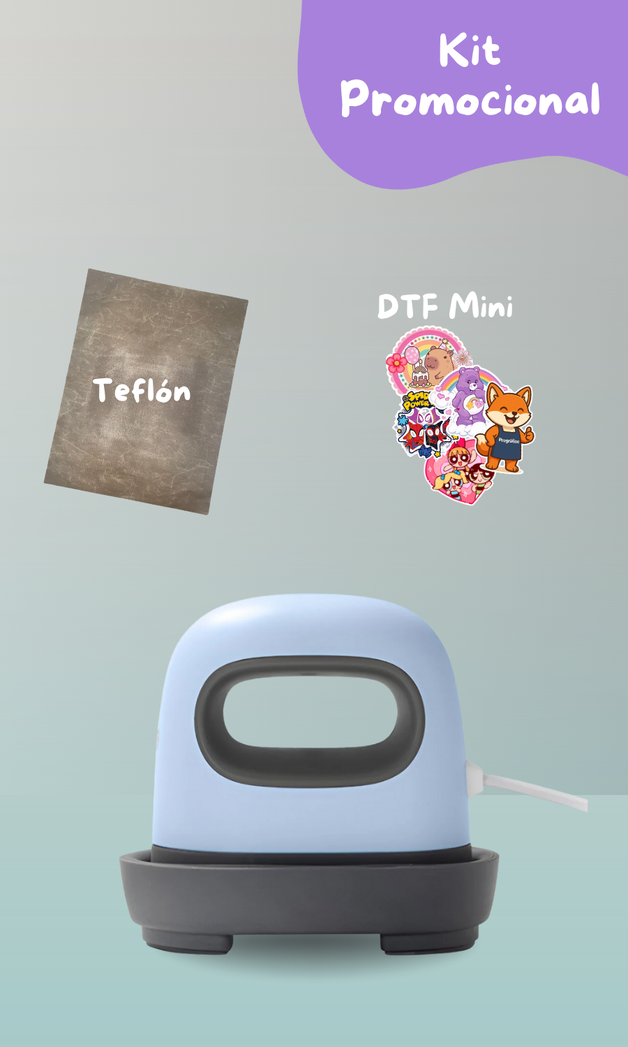 KIT: Estampadora Eco Mini Heat Press