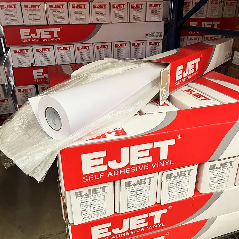 Vinilo Impresión adhesivo EJET Rollo 107cmx50 mts