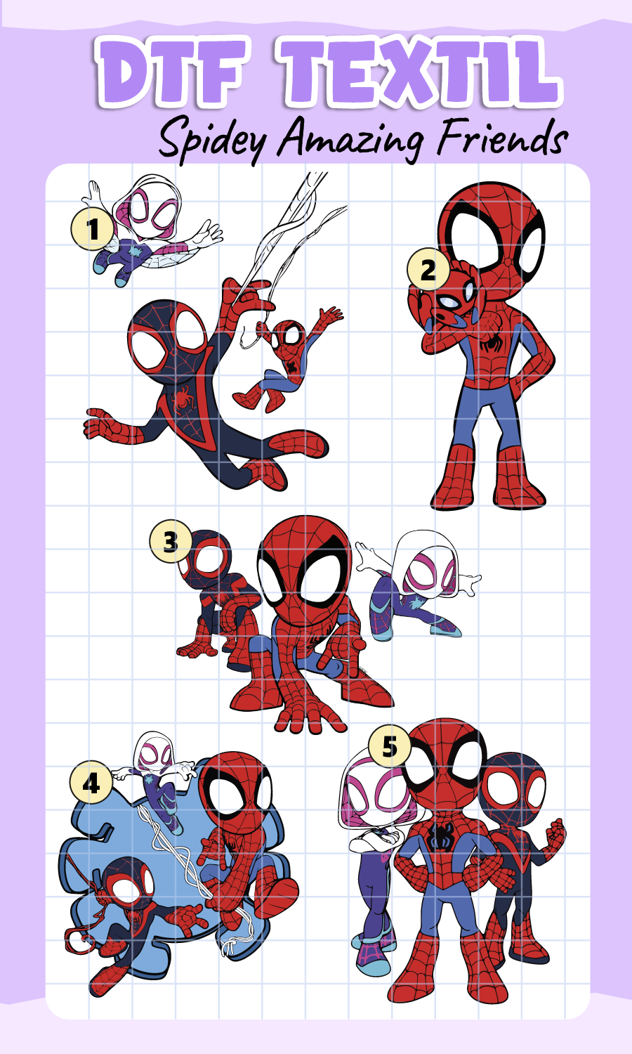 Parche DTF Spidey