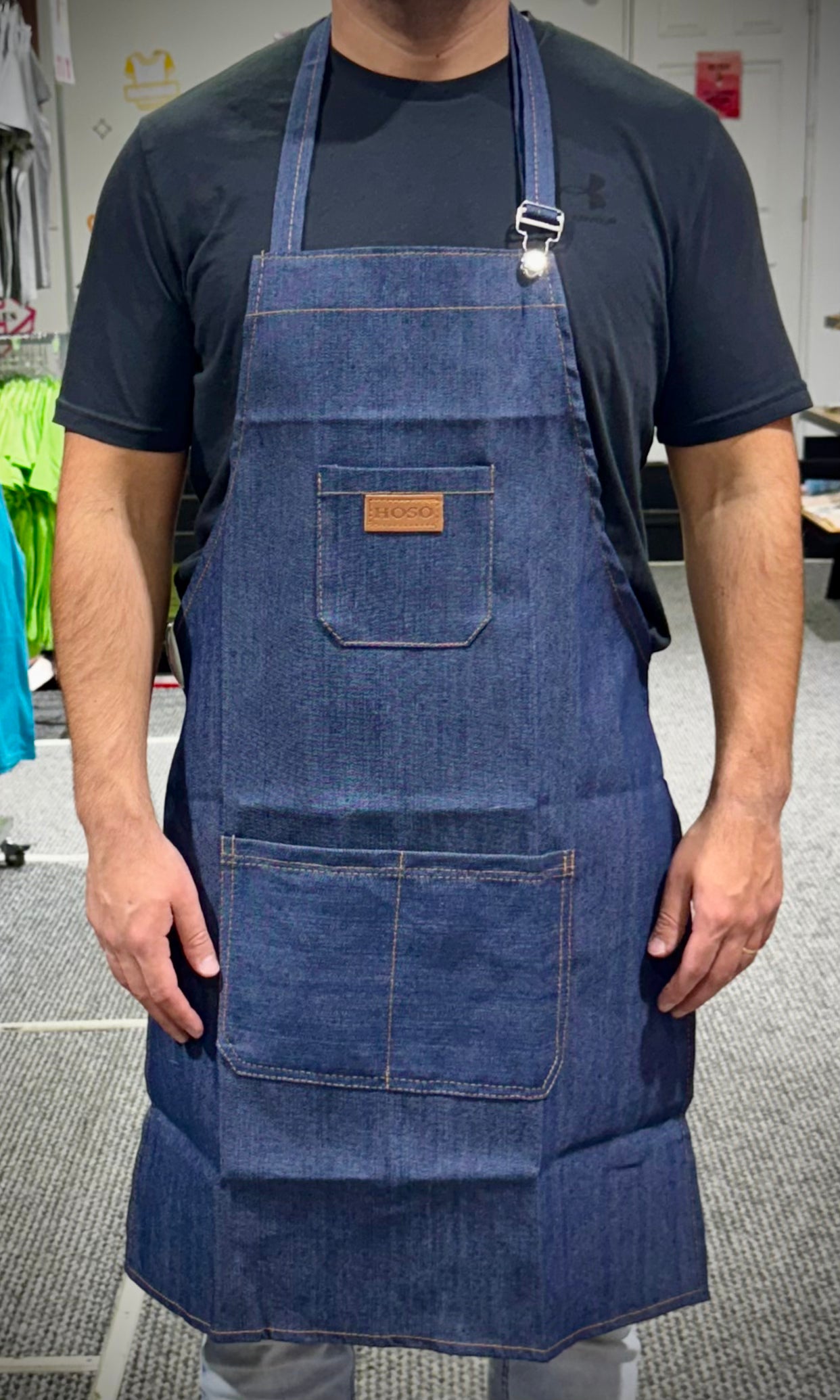 Pechera de Mezclilla Azul 79x65 cm