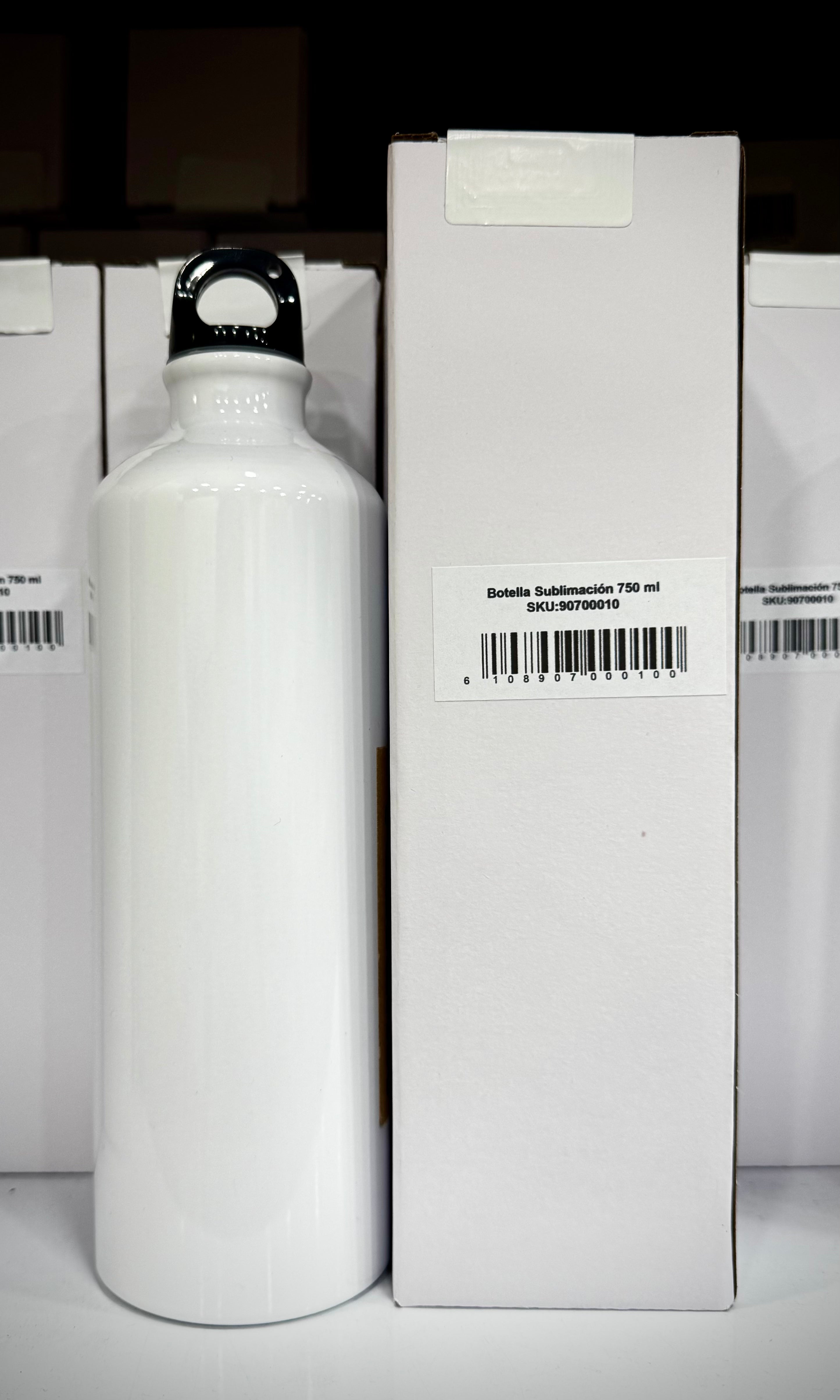 Botella Blanca Deportiva 750 ml