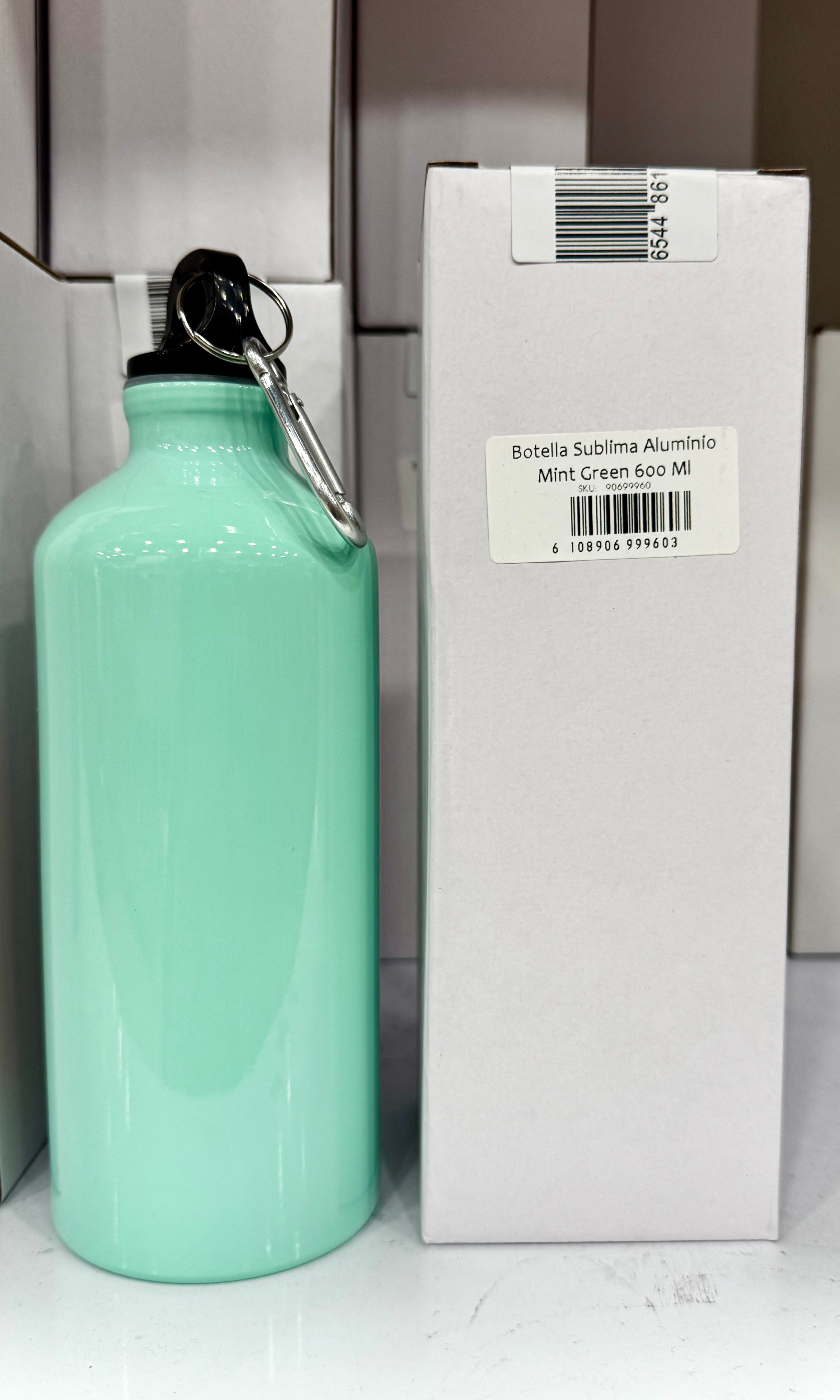 Botella Deportiva 600 ml Verde Menta