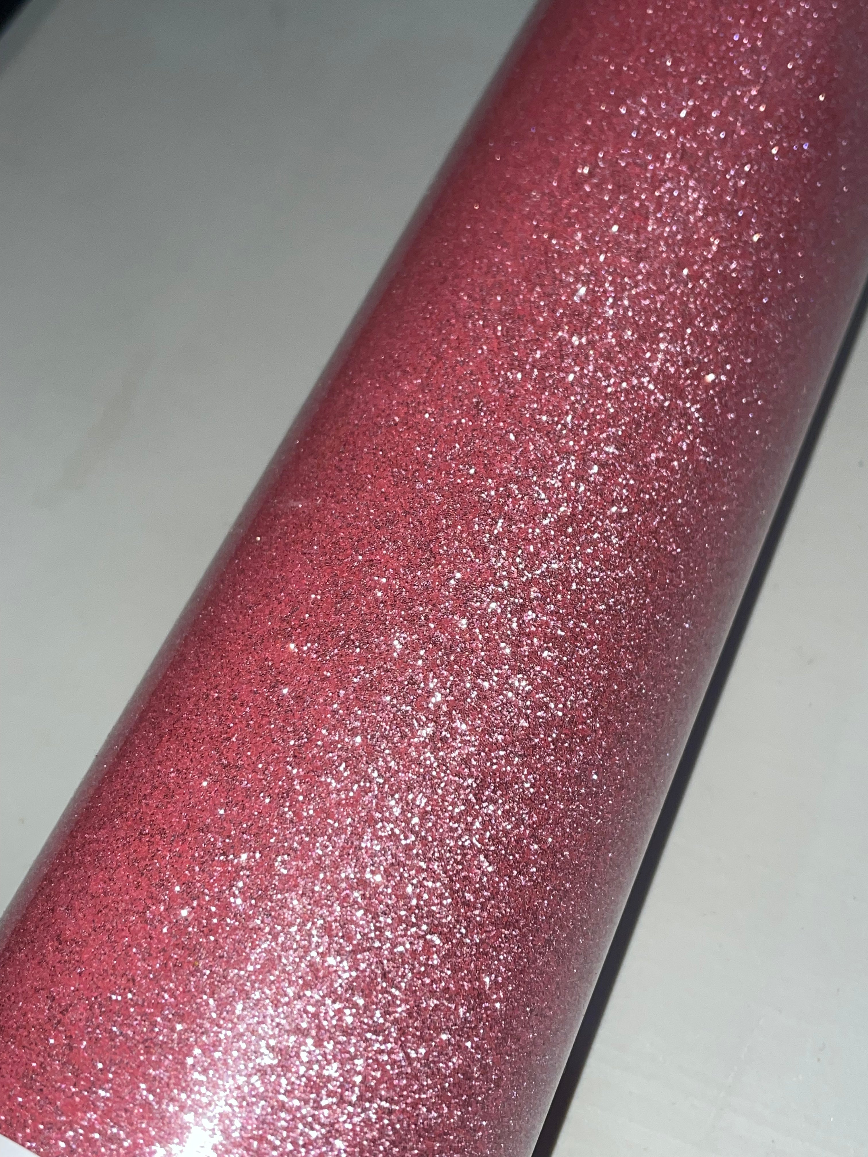 Vinilo Textil Adhesivo Glitter 50x100 cms Rosado