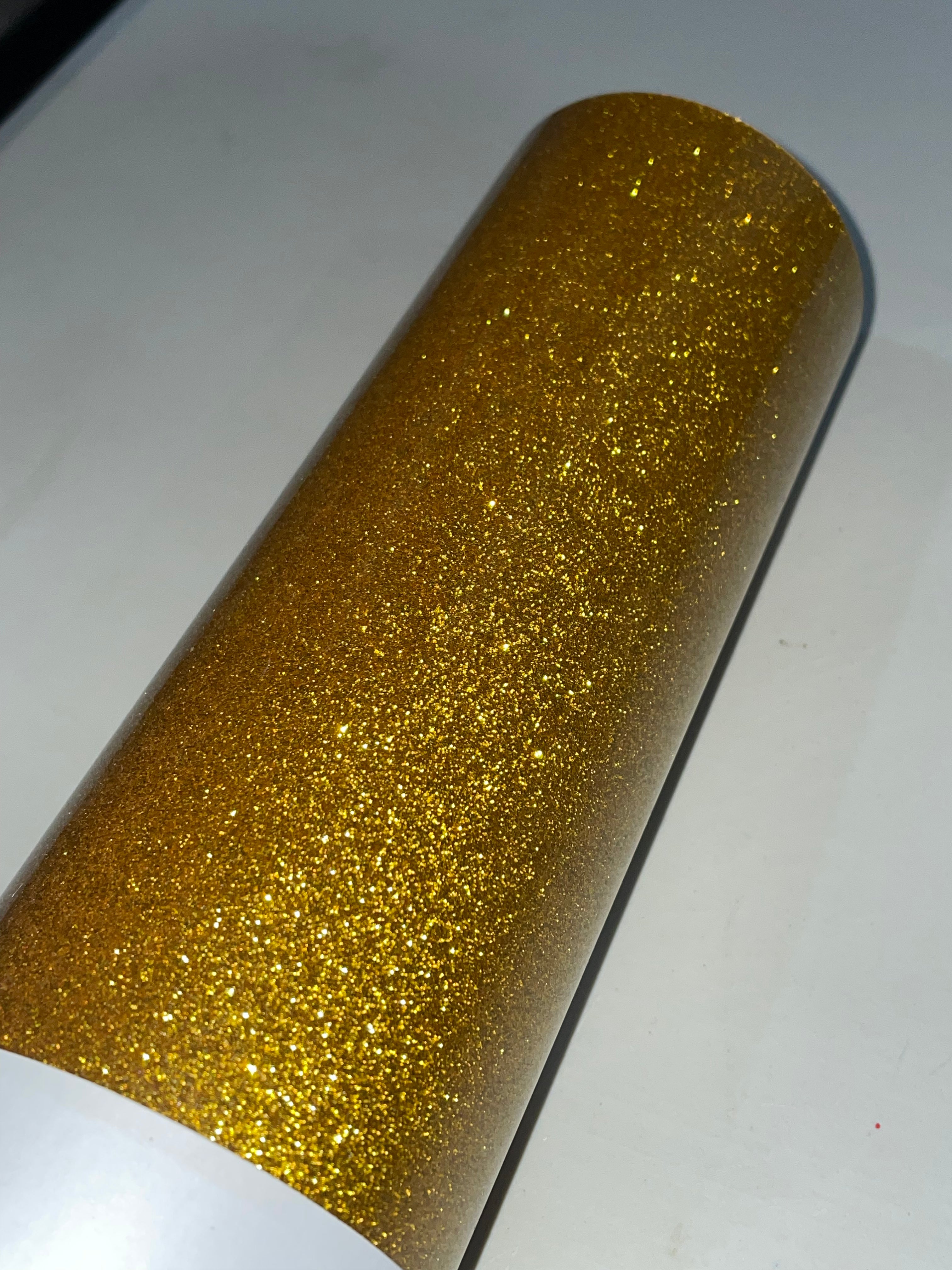 Vinilo Textil Adhesivo Glitter 50x100 cms Oro