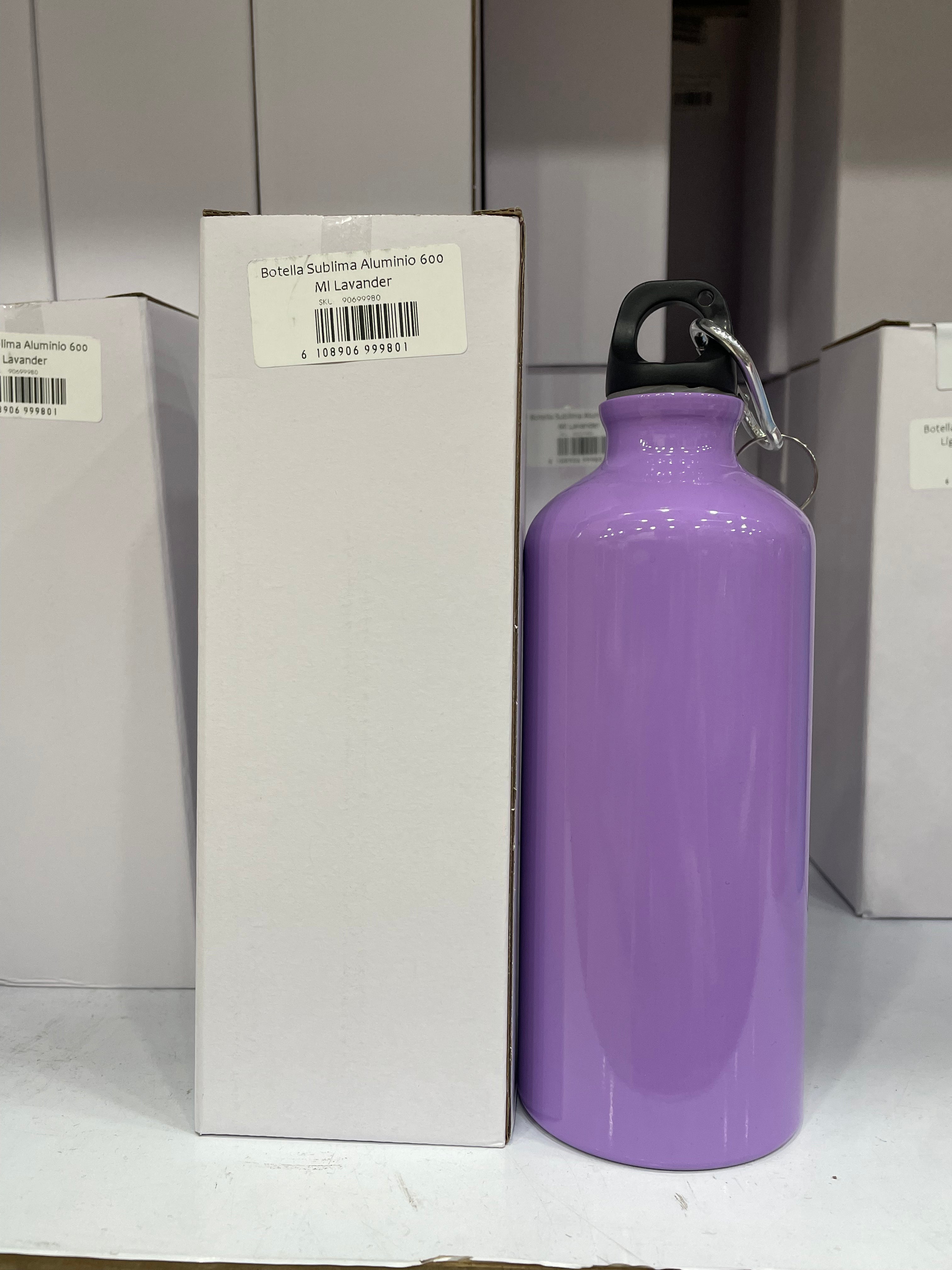 Botella Deportiva 600 ml Lavanda