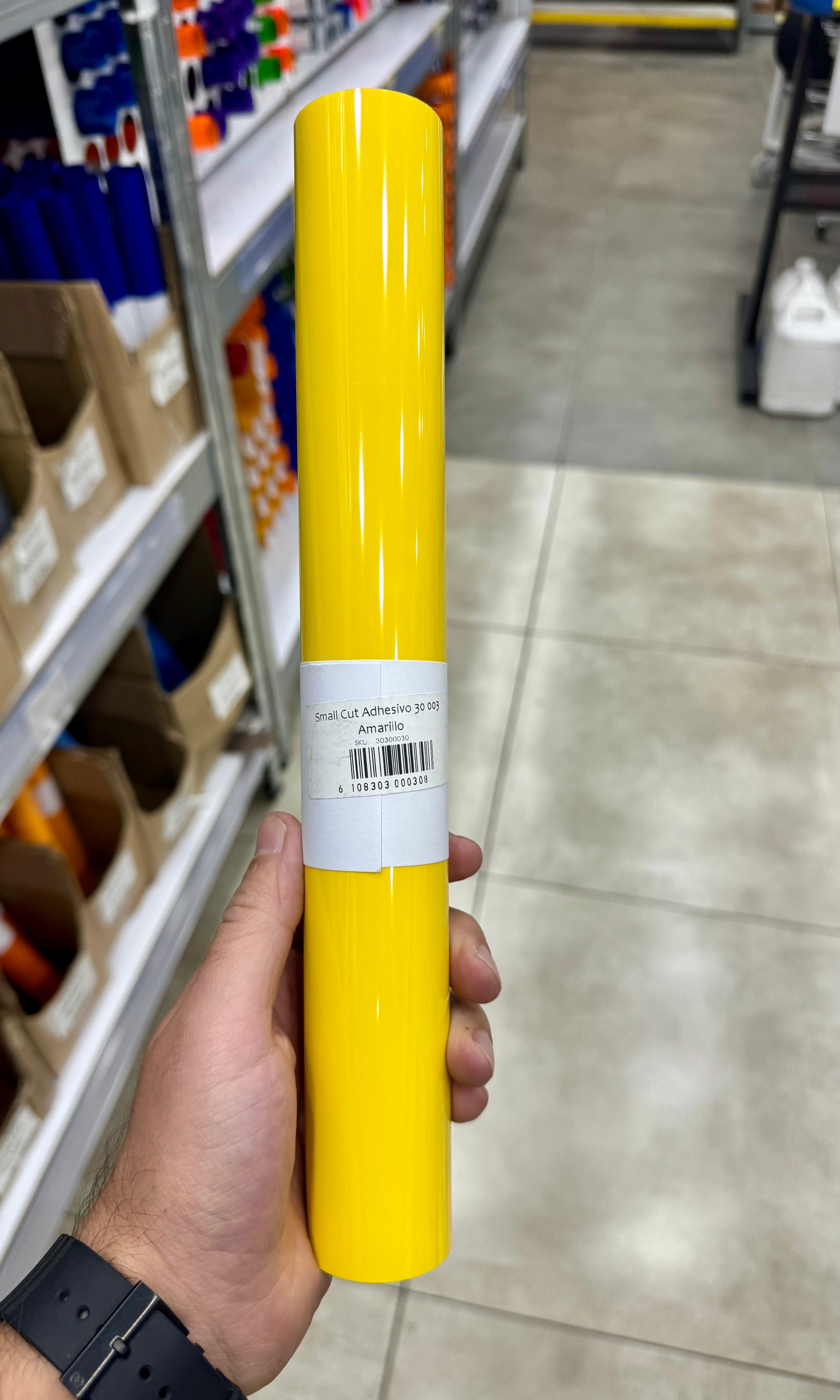 Vinilo Textil Adhesivo 30x100 cm Amarillo