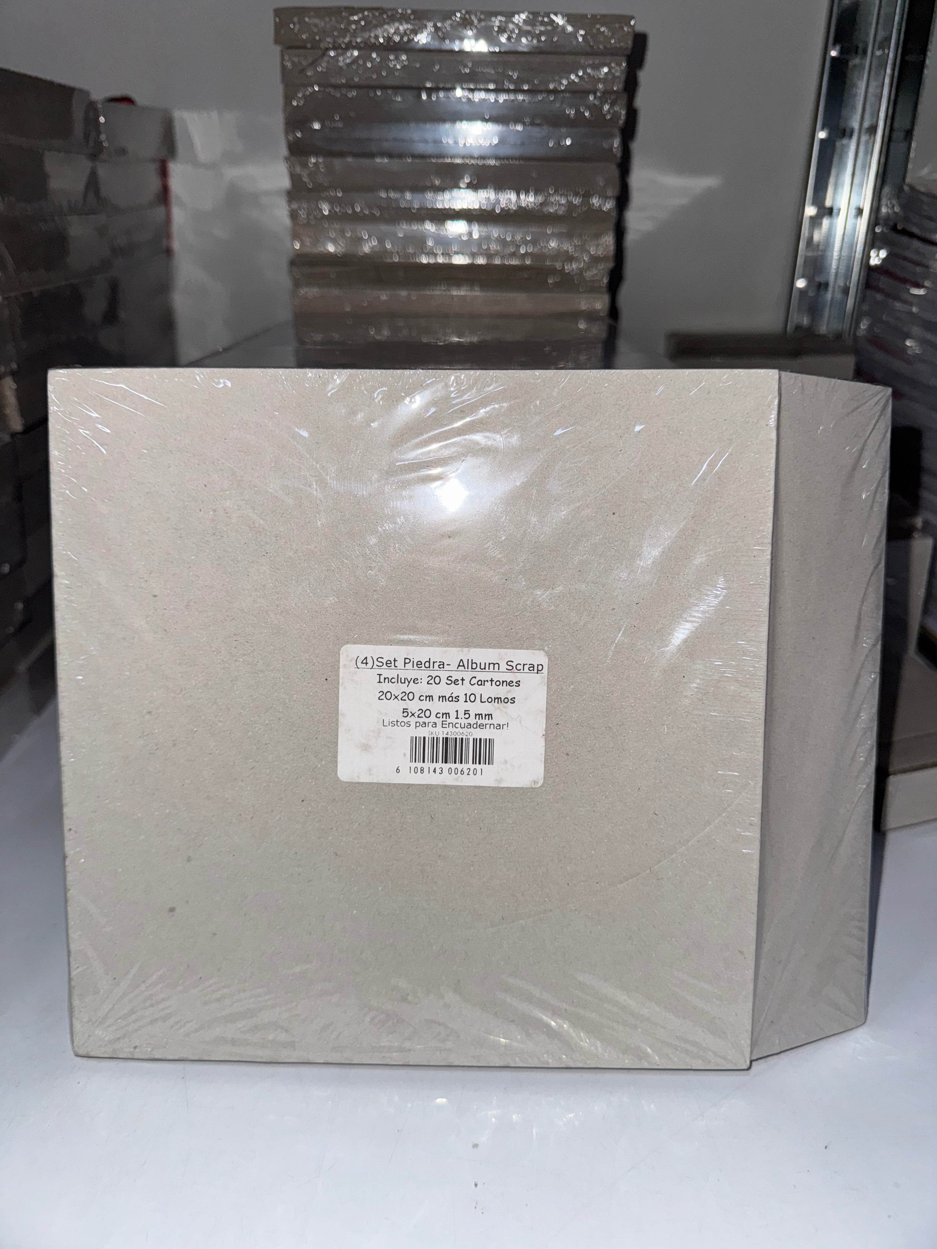 Set Piedra Album Scrap 20x20 cm 20 uds