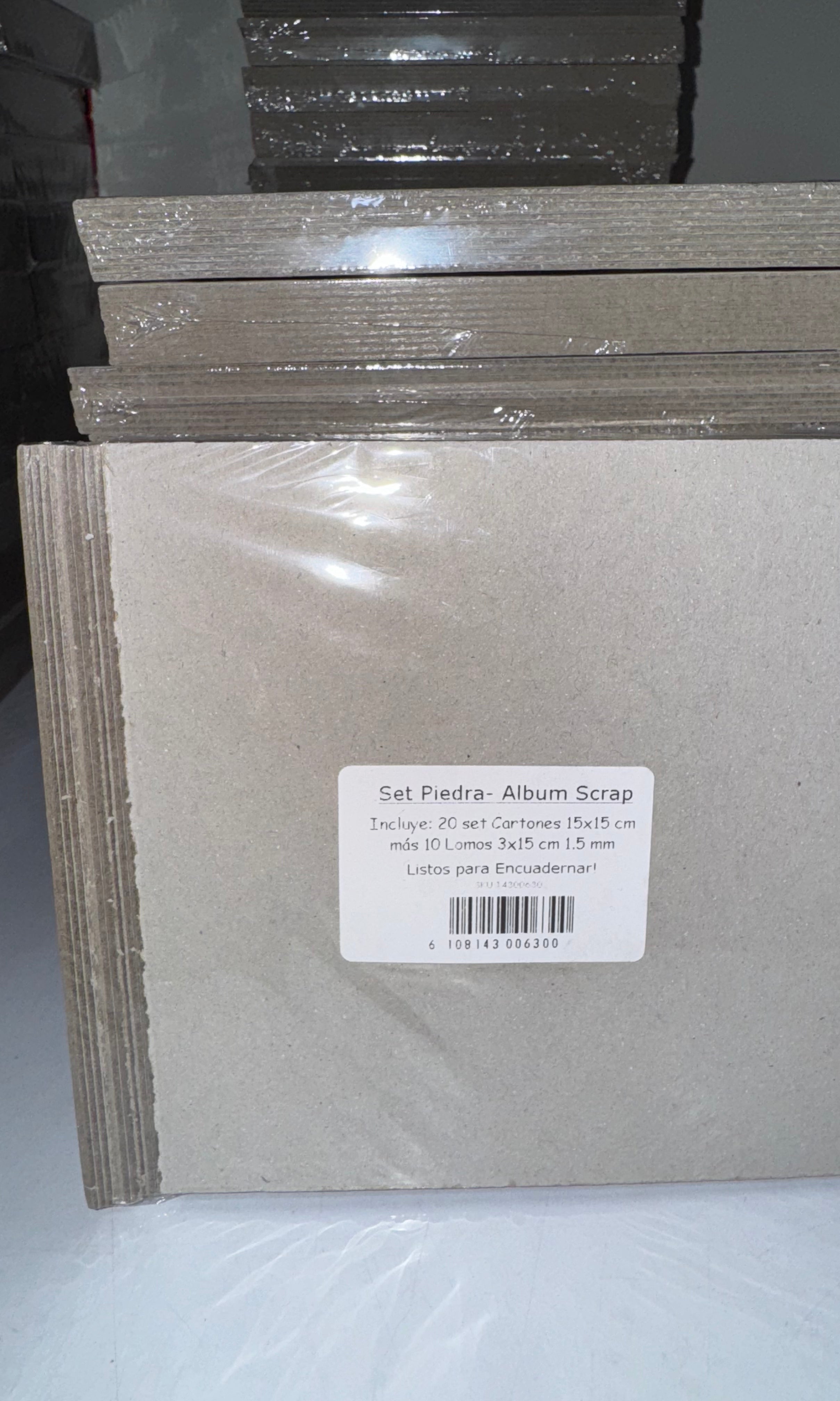 Set Piedra Album Scrap 15x15 cm 20 uds