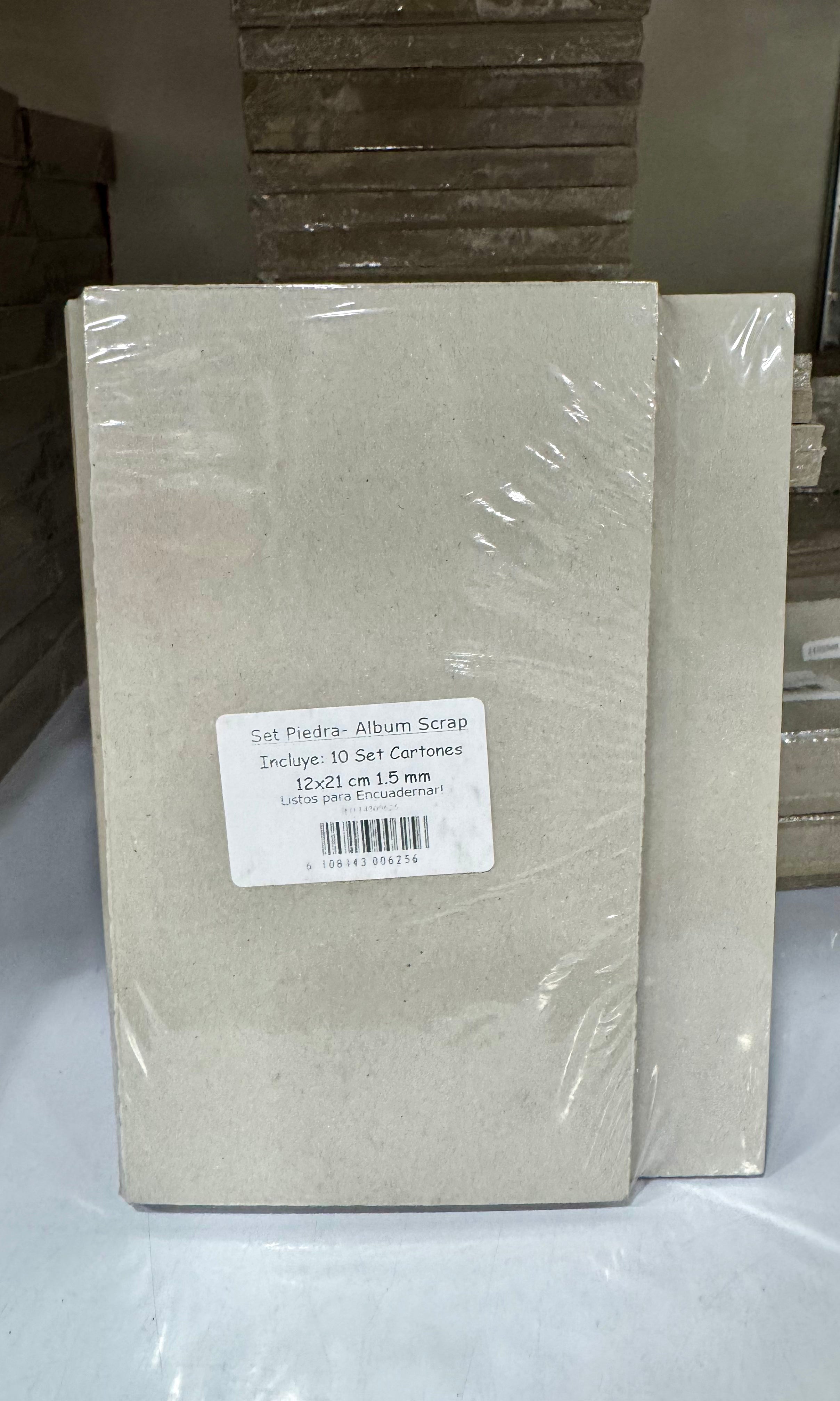 Set Piedra Album Scrap 12x21 cm 10 uds