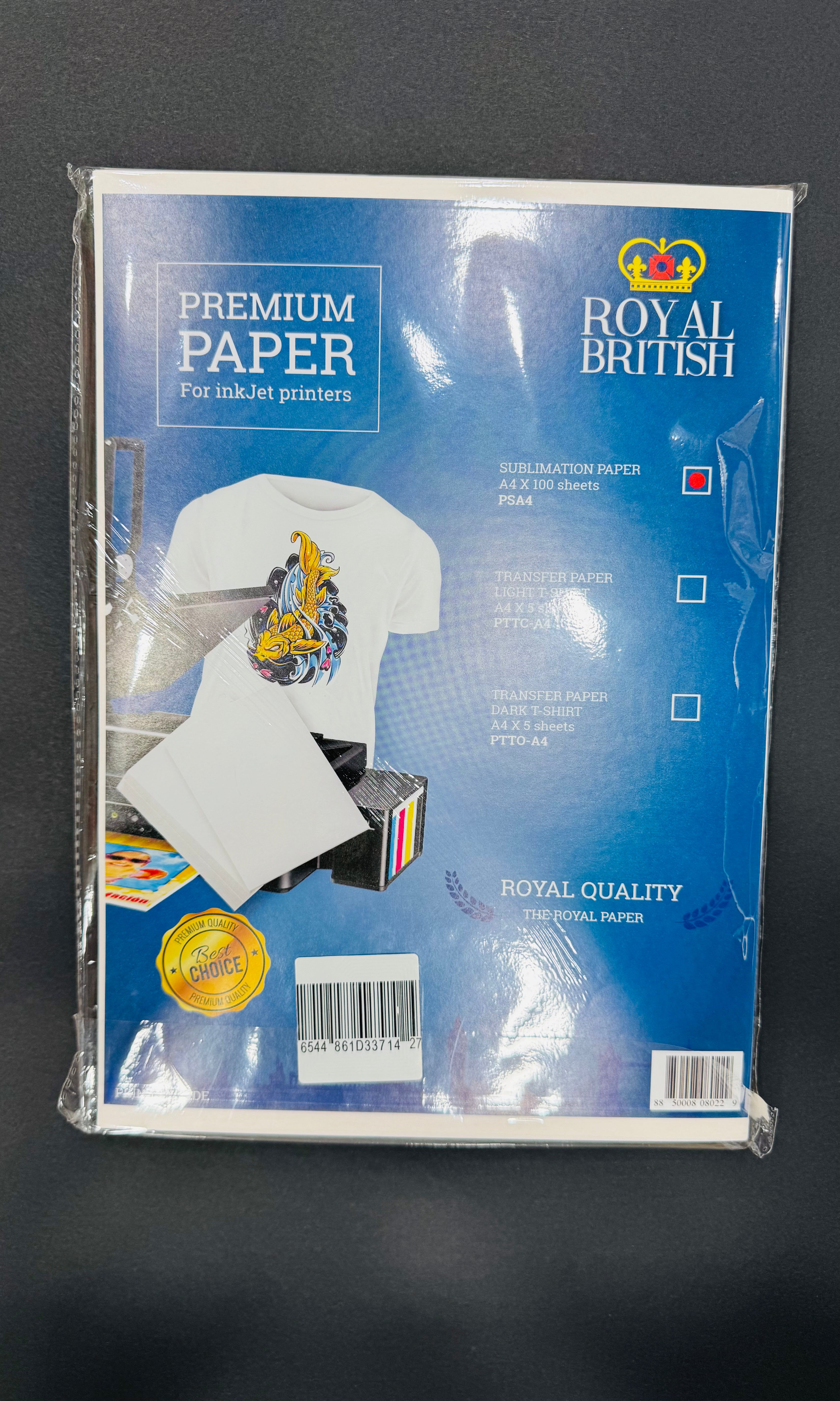 Papel Sublimación Reverso Rosado A4 100 hjs