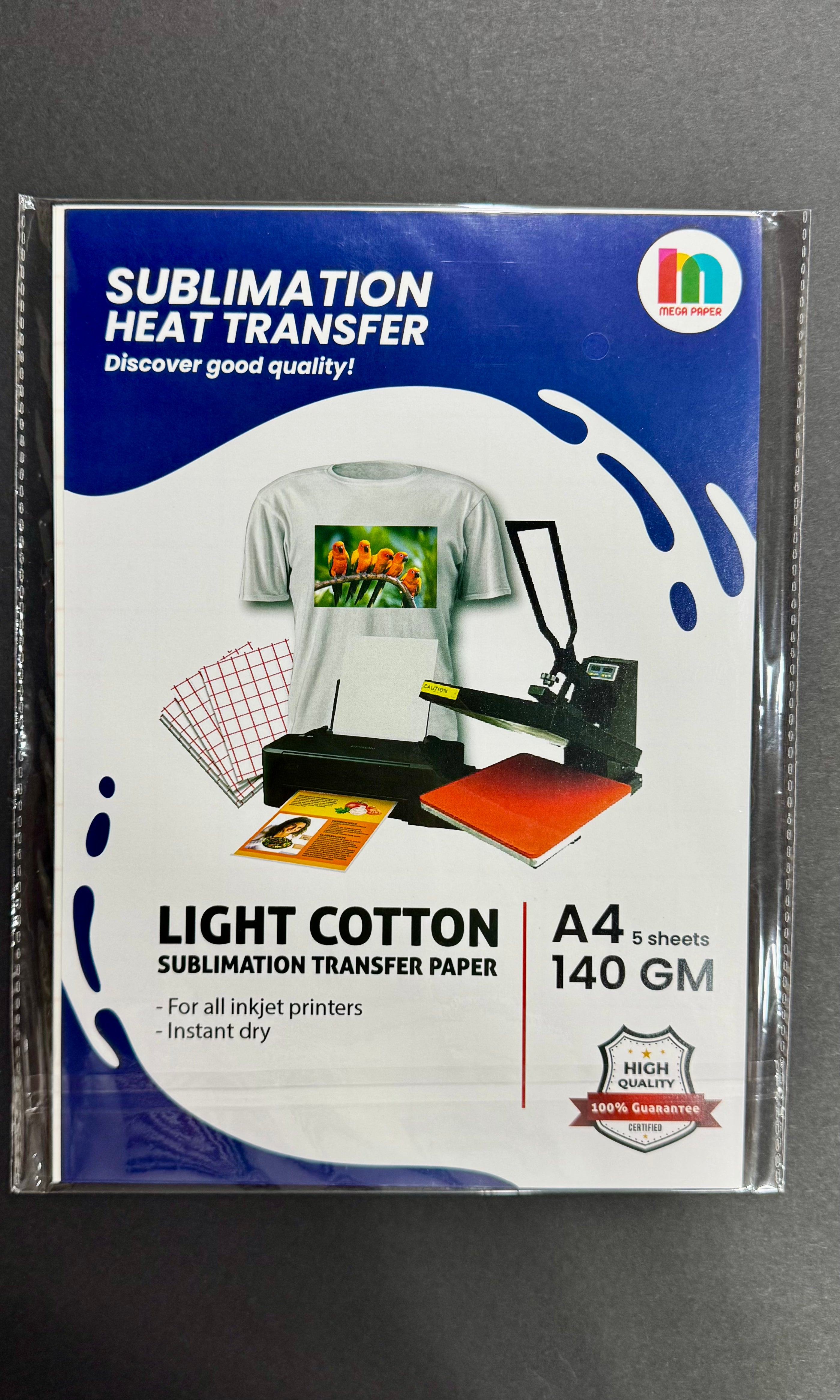 Papel Sublicotton A4 5 hjs