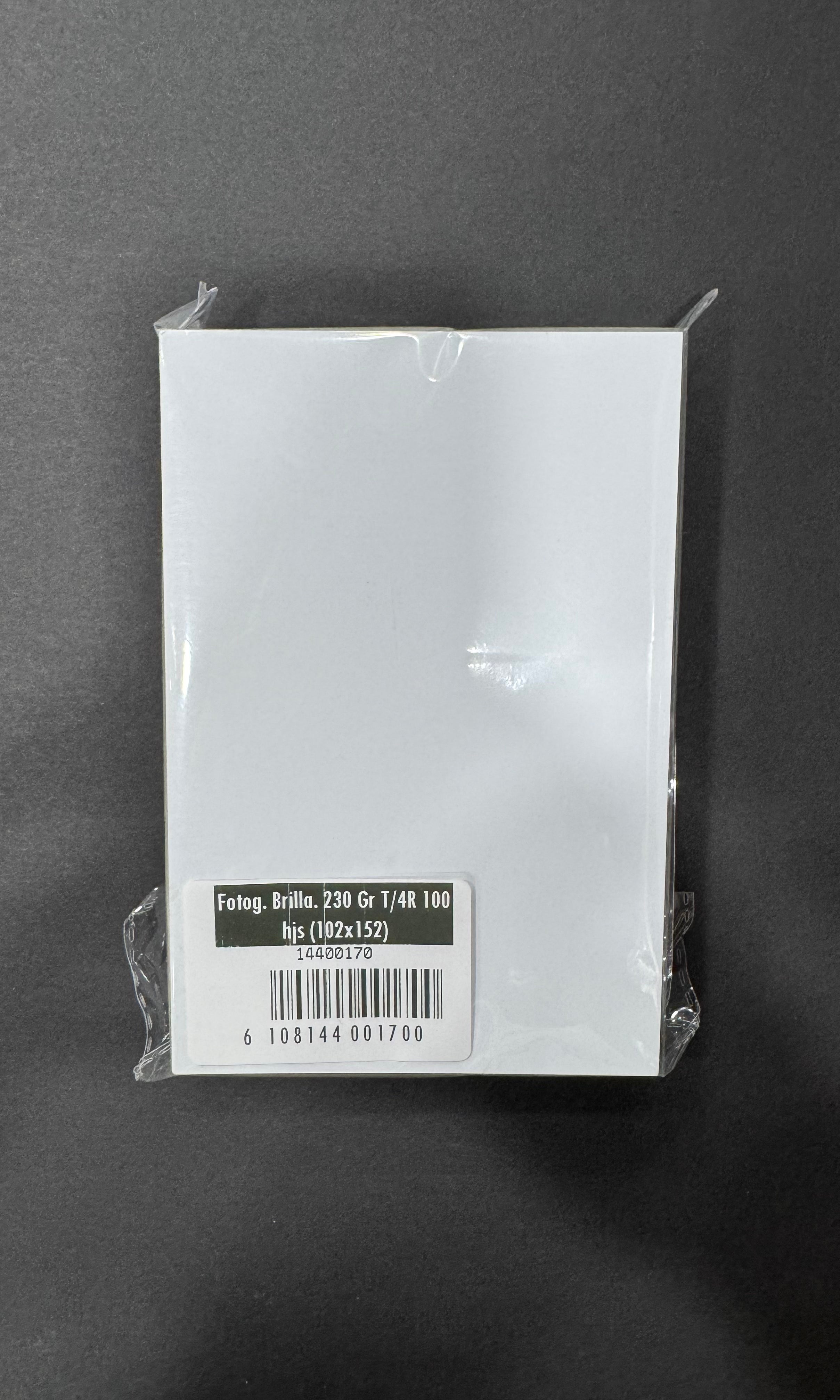 Papel Fotográfico Brillante 4R 230 grs
