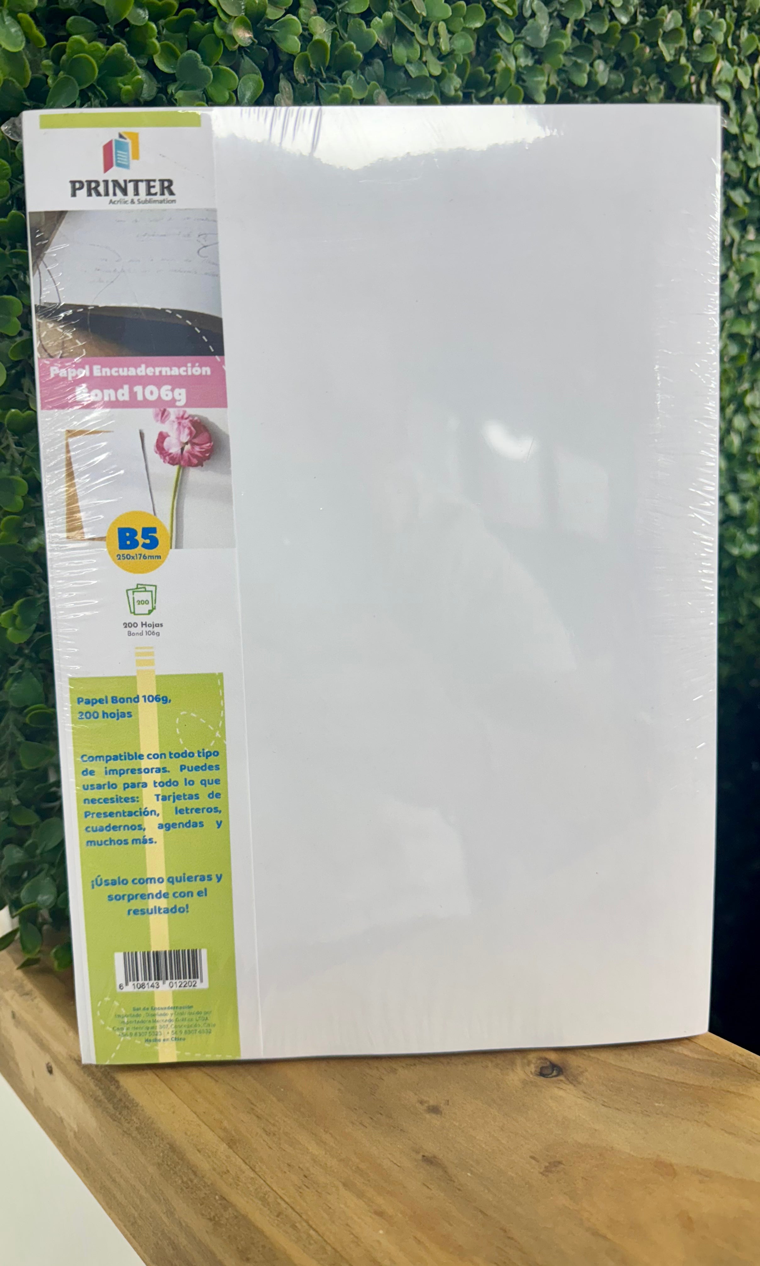 Pack 200 hjs Papel B5