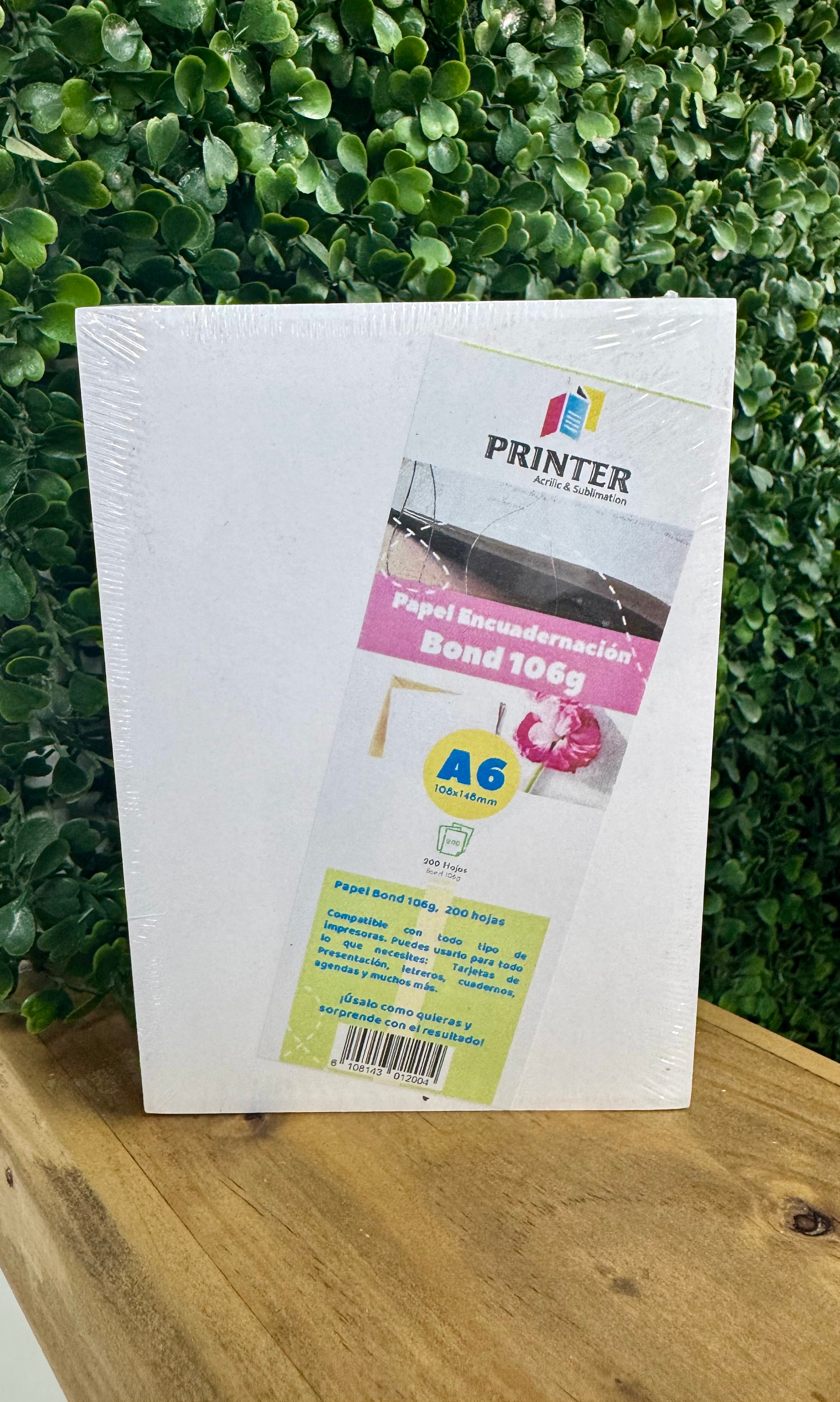 Pack 200 hjs Papel A6
