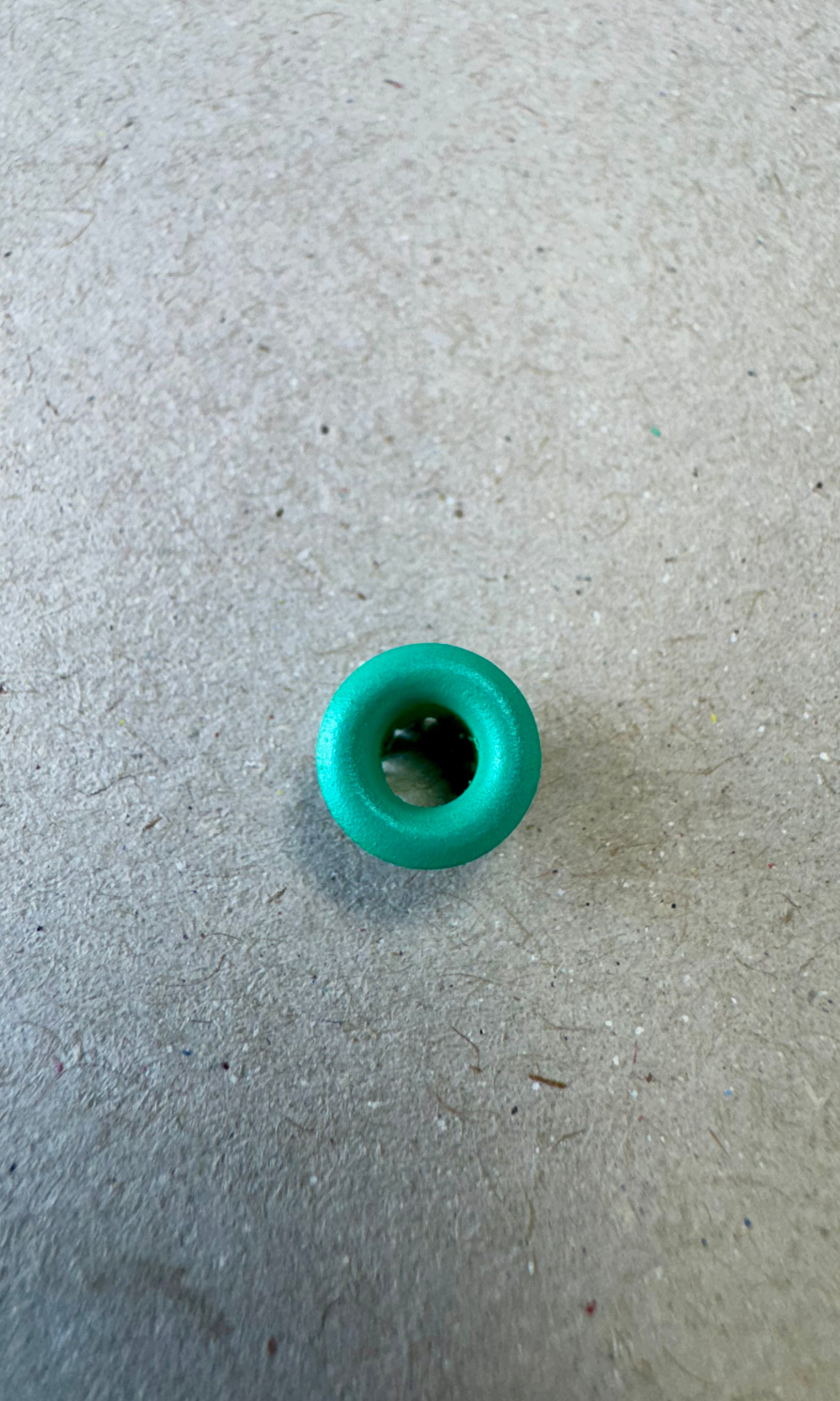 Ojetillo Metálico Turquesa 4MM 14 grs