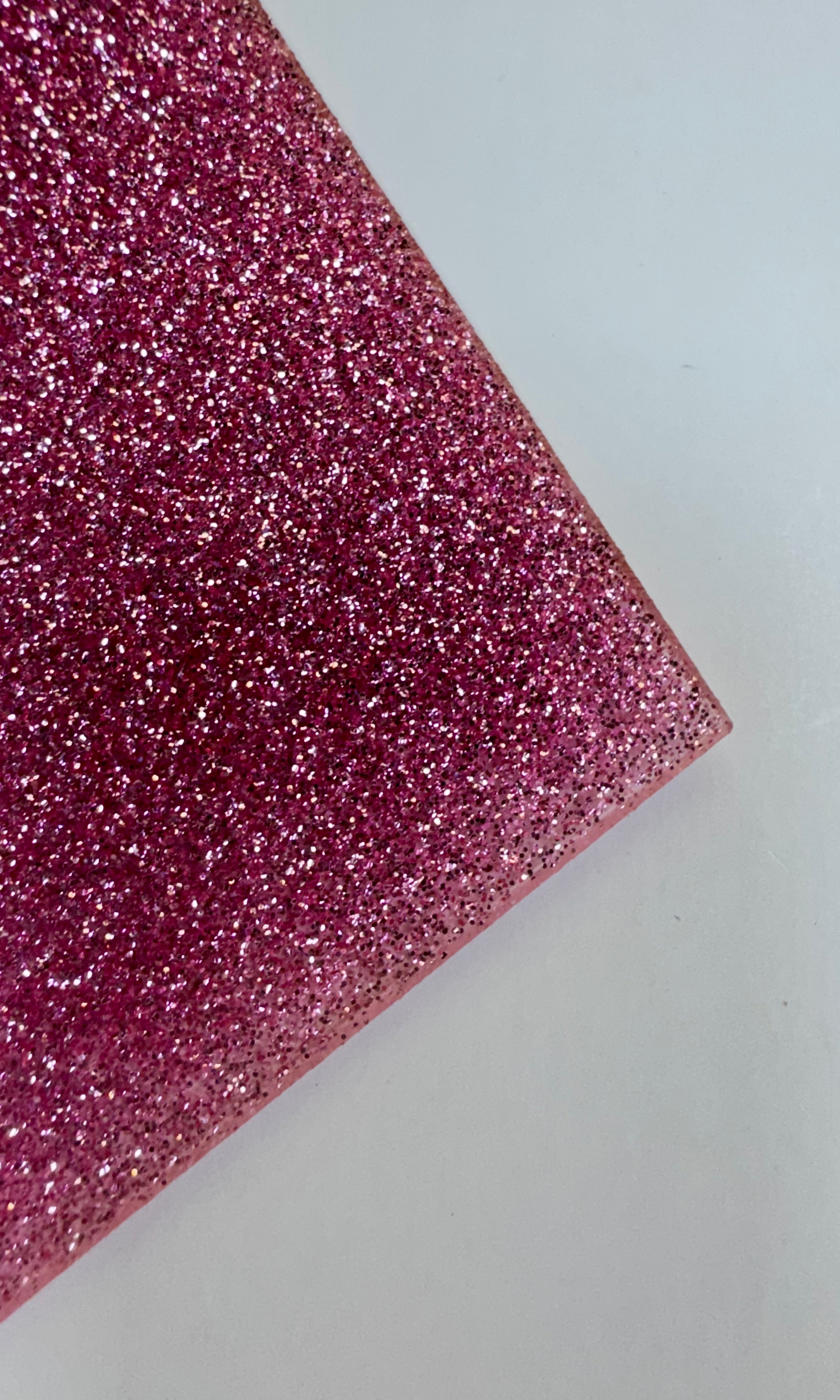 Acrílico 3 mm glitter rosa 40x60 cm