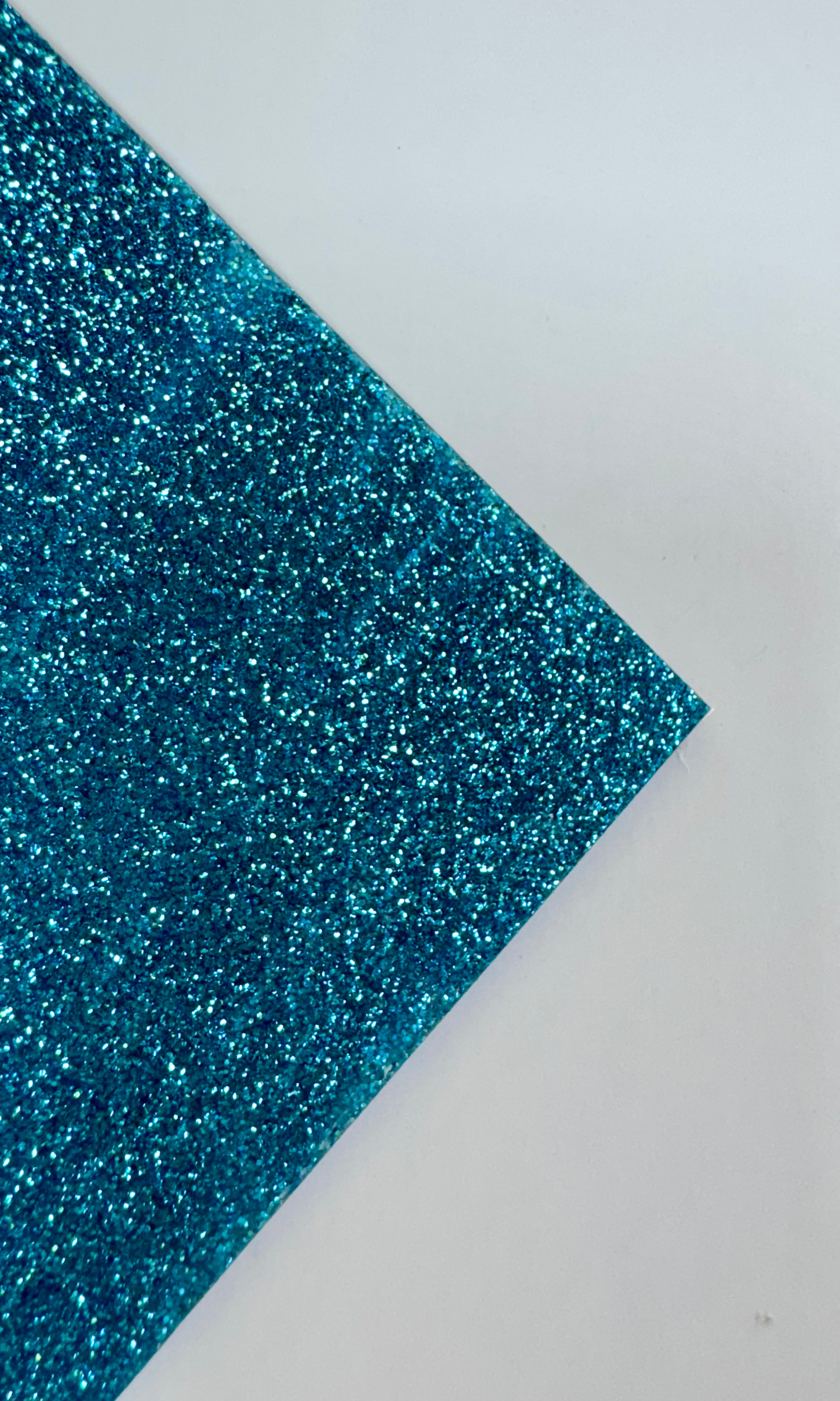 Acrílico 3 mm glitter turquesa 40x60 cm