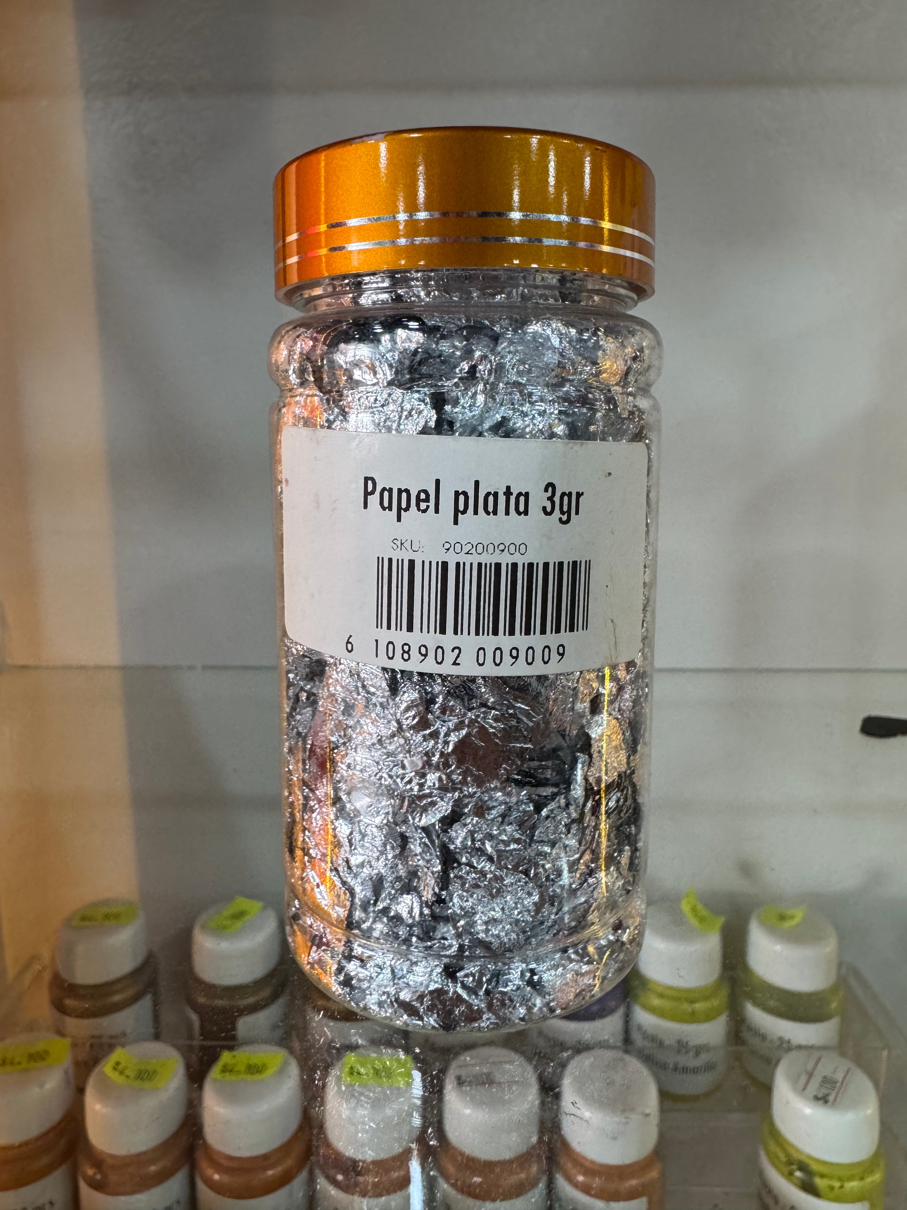 Pan de Oro Plateado 3 gr