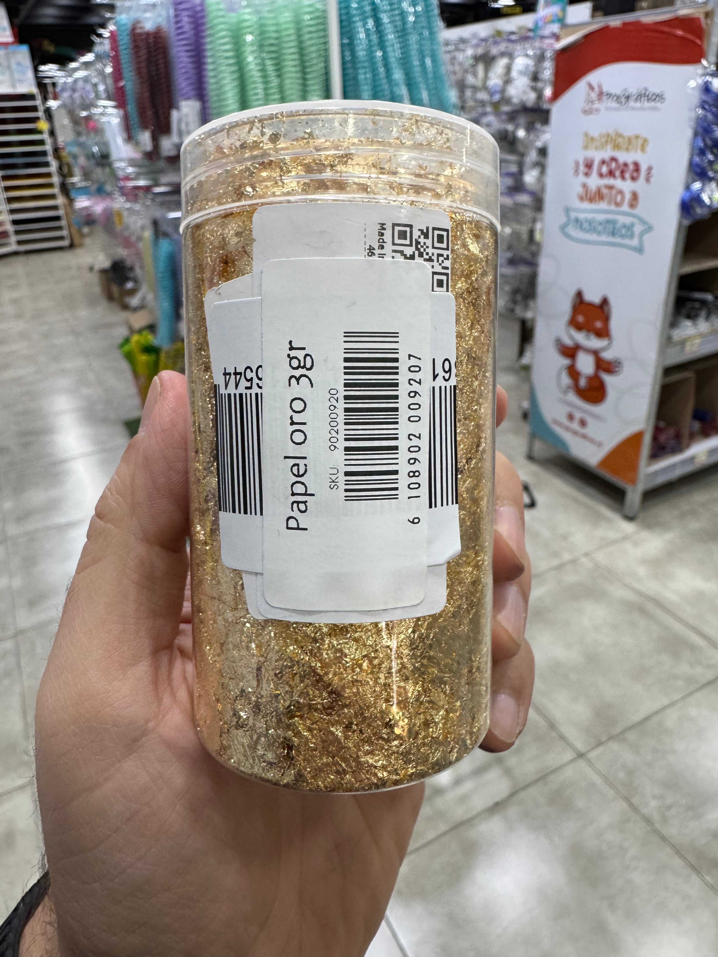 Pan de Oro Dorado 3 gr
