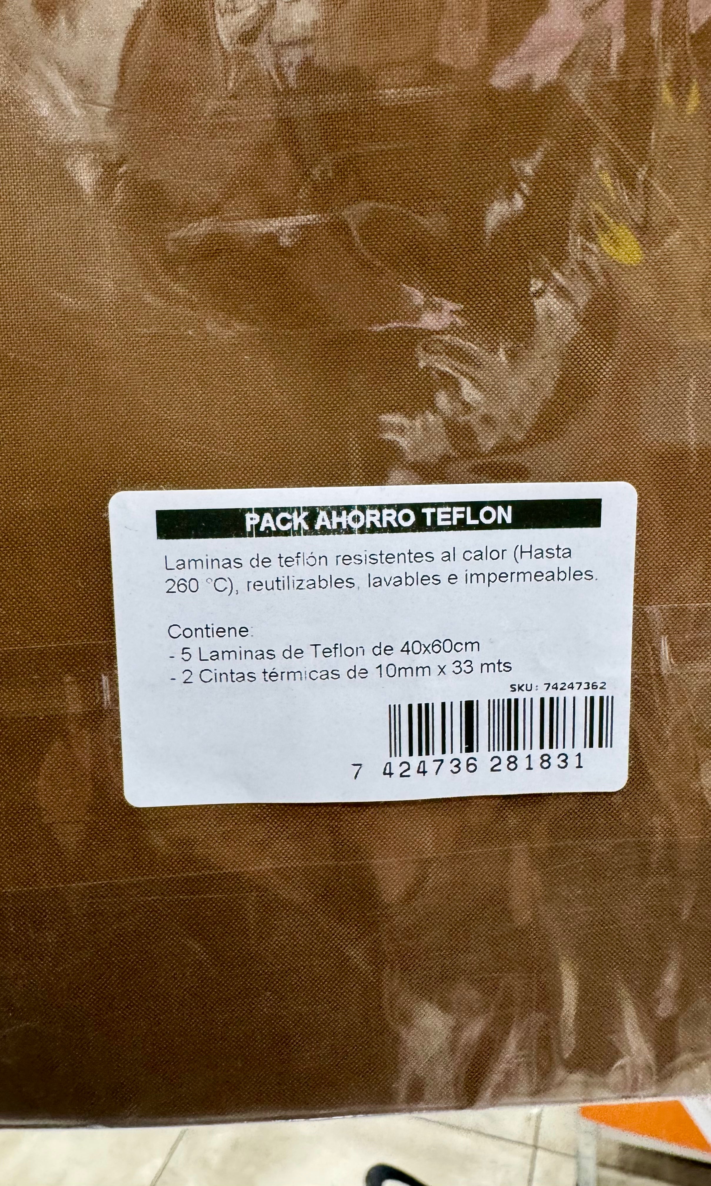 Pack 5 Teflón más 2 cintas Térmicas
