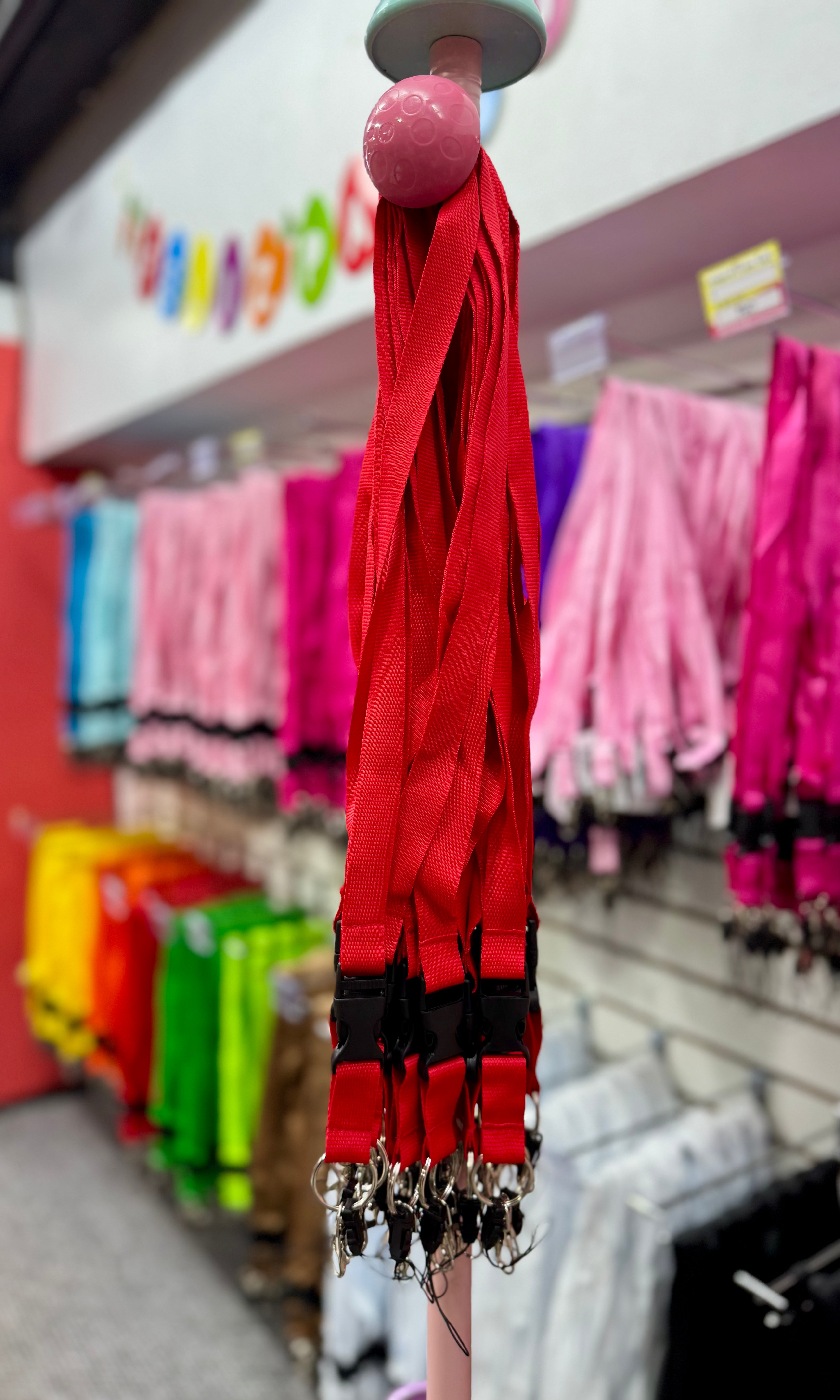 Lanyard Premium Texturado Rojo