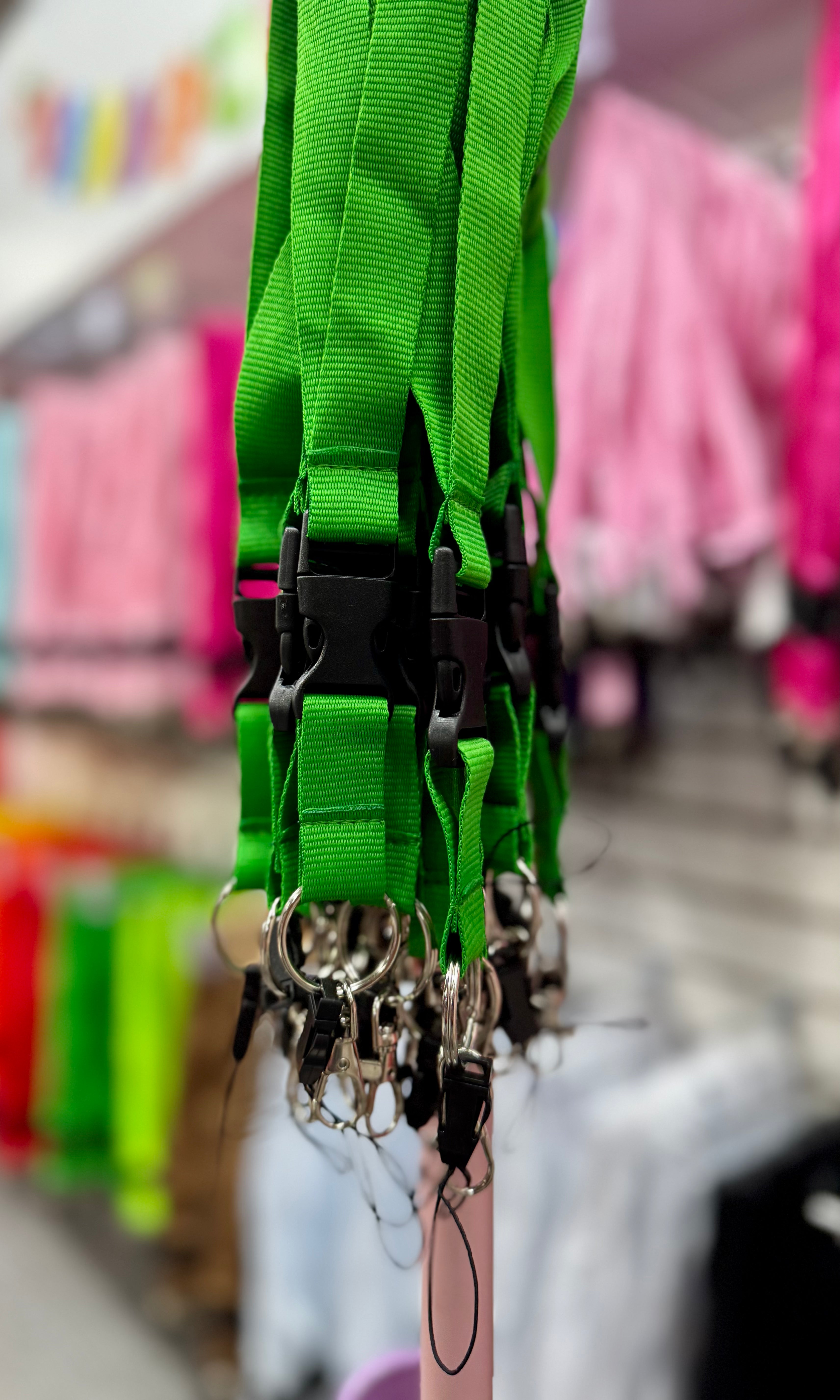 Lanyard Premium Texturado Verde
