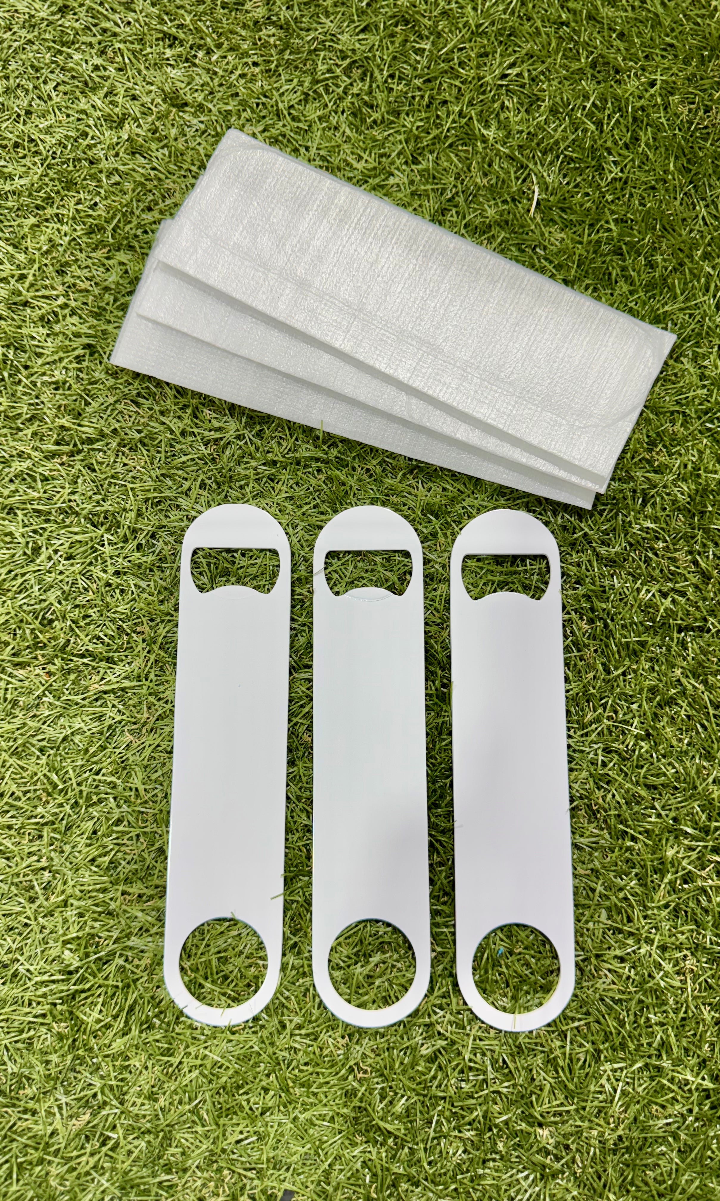 Destapador de Aluminio Sublimable Rectangular 3 uds