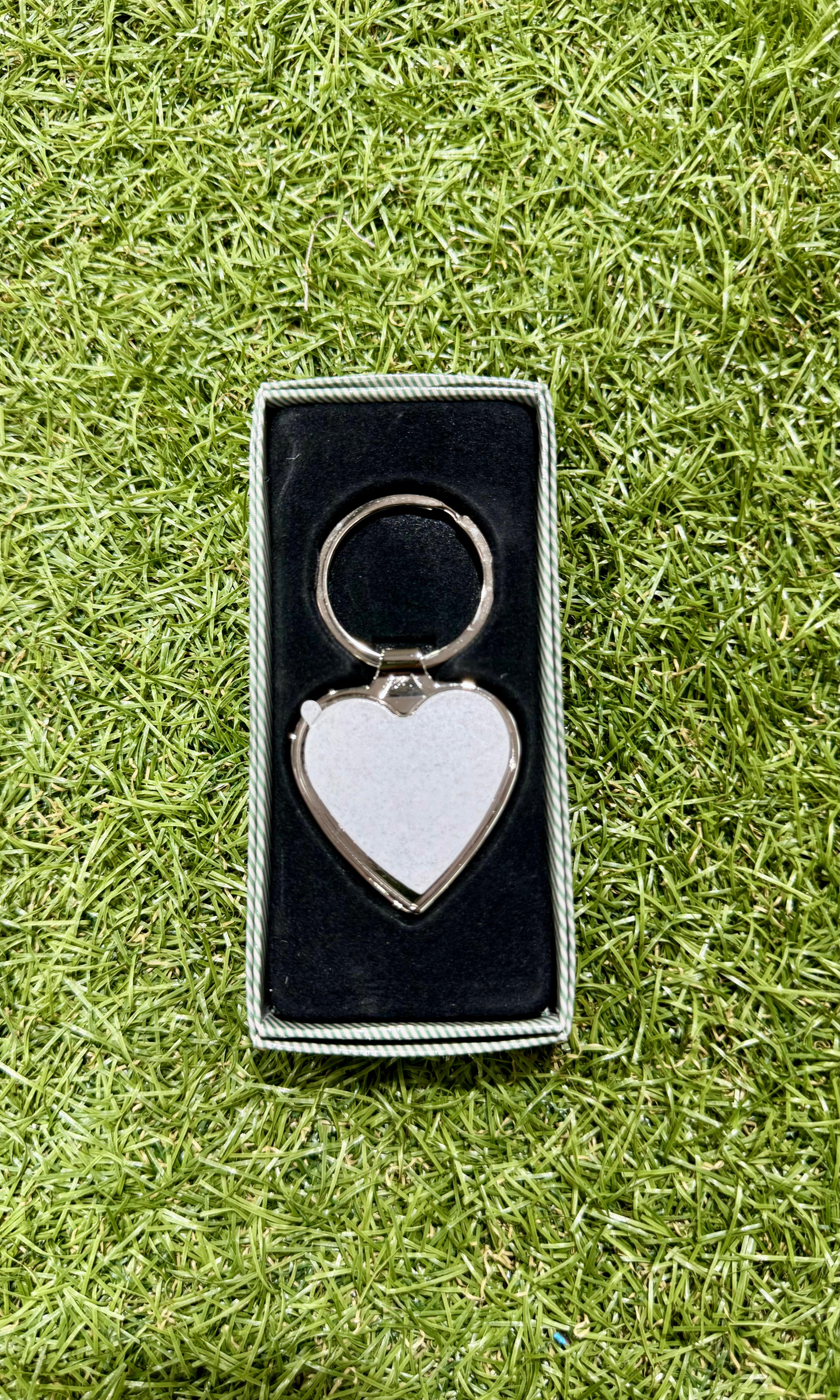 Llavero Metálico Sublimable Corazón