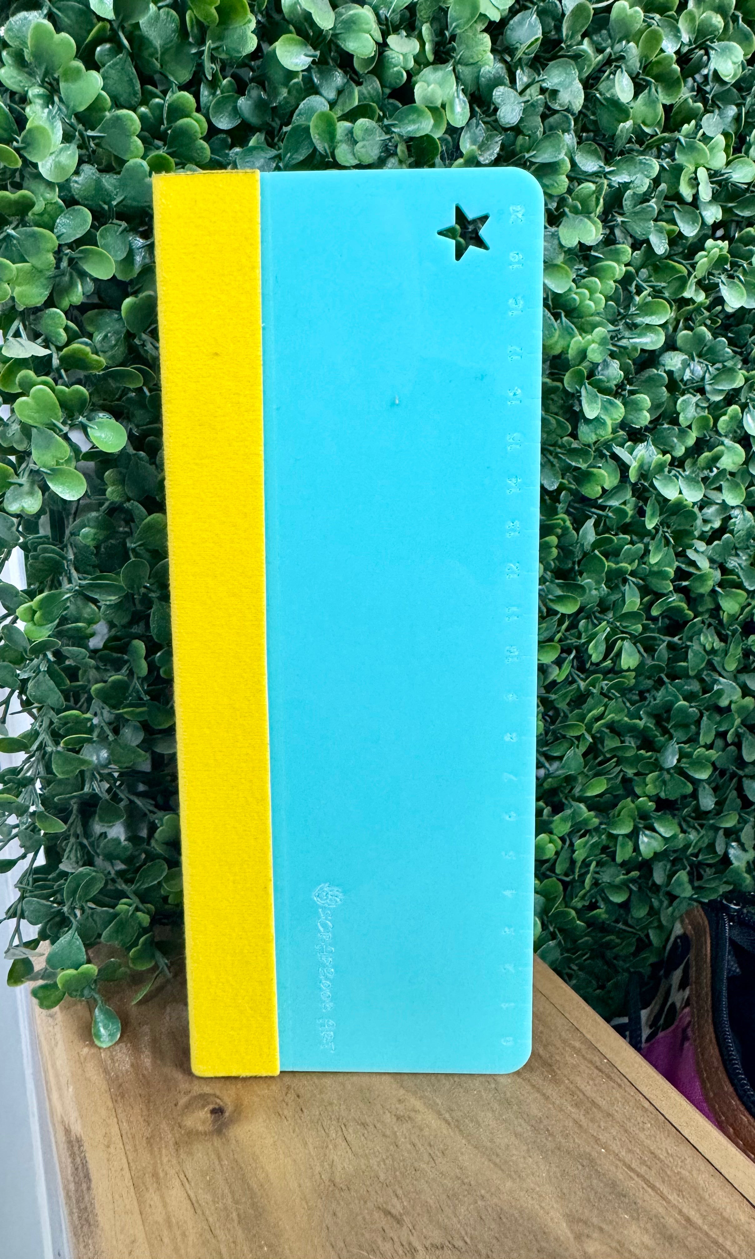 Paleta Acrílica Borde Felpa 22 cm Celeste