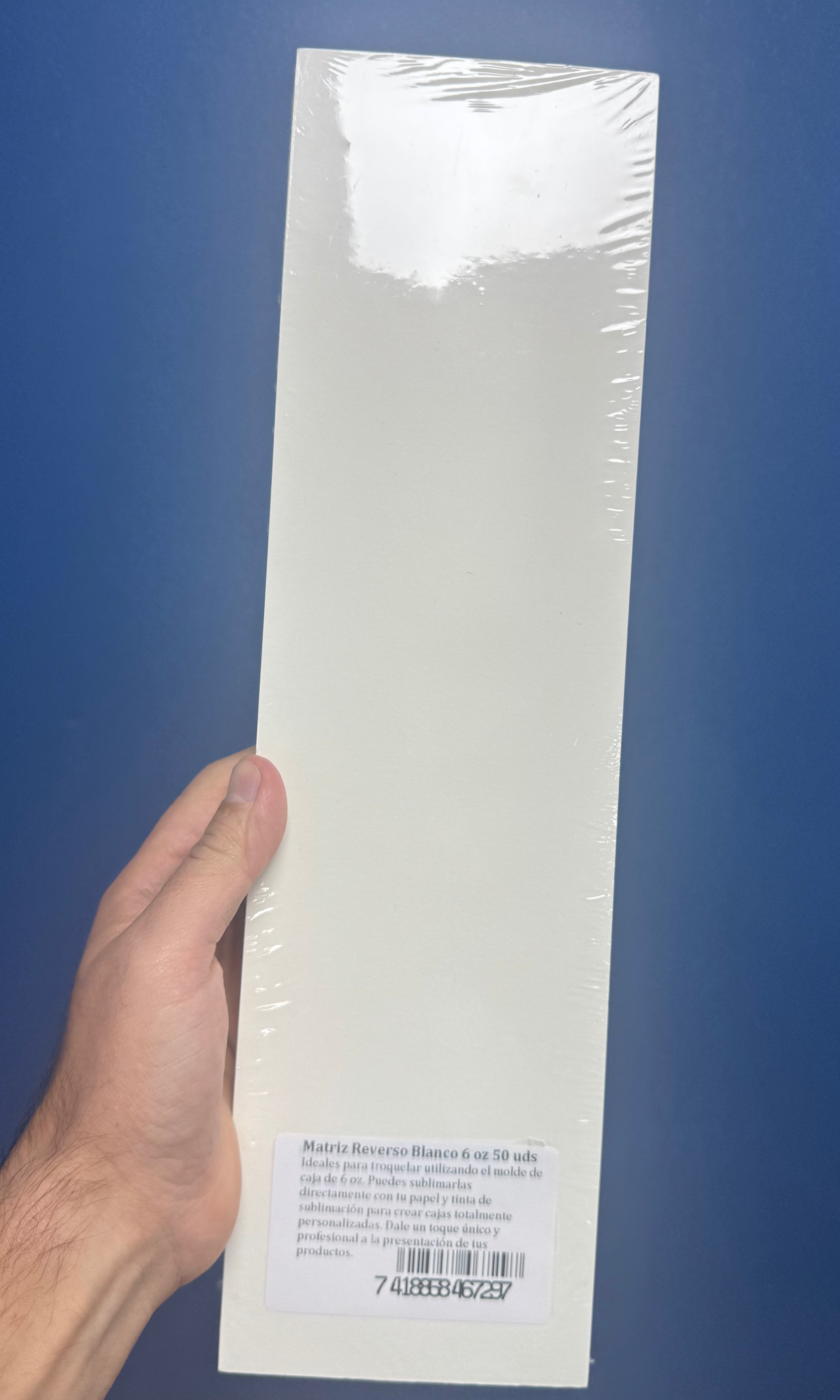 Matriz Reverso Blanco 50 uds 6 oz