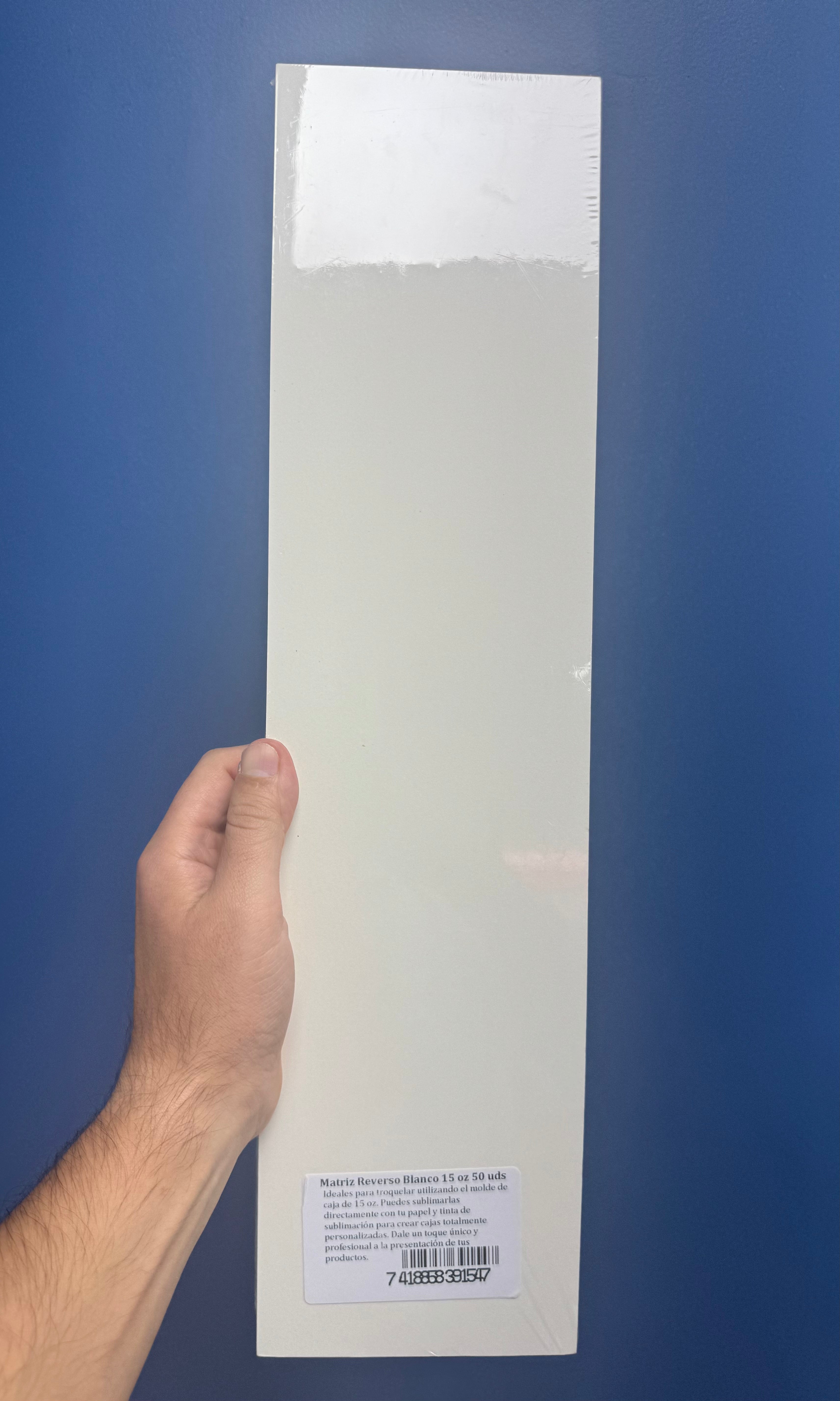 Matriz Reverso Blanco 50 uds 15 oz