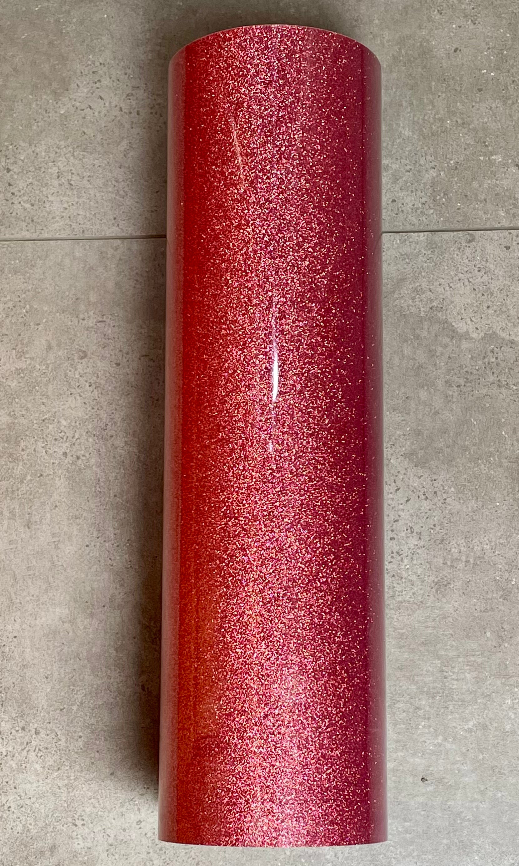 Vinilo Textil Adhesivo Glitter 50x100 cms Rojo