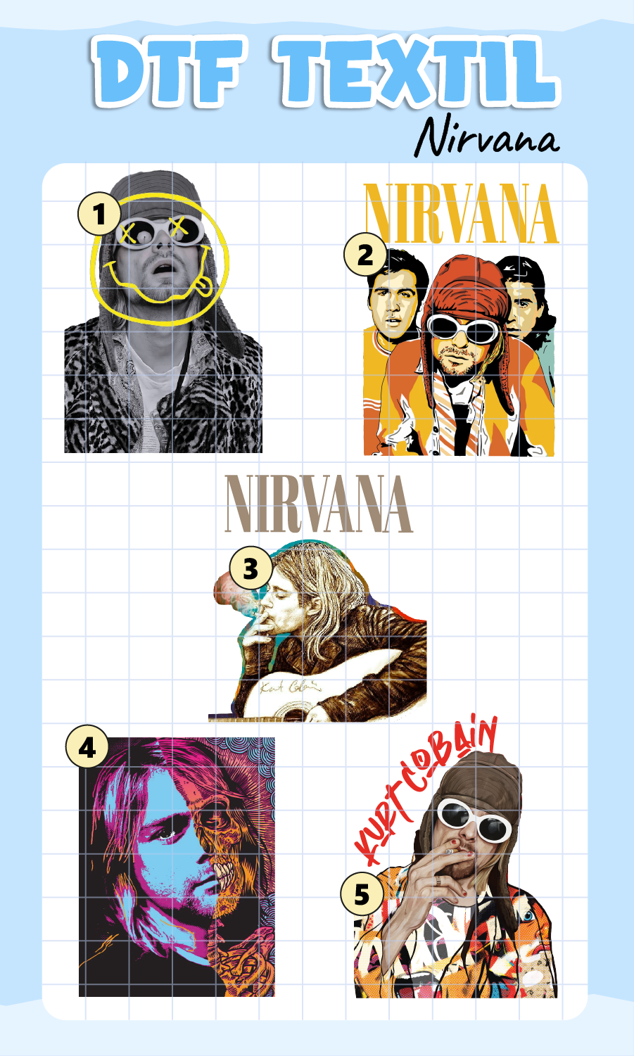Parche DTF Nirvana