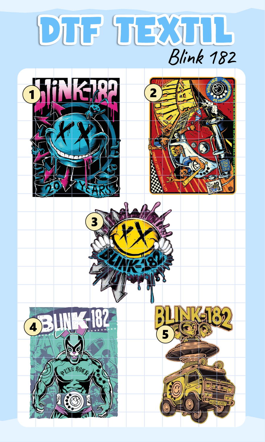 Parche DTF Blink182