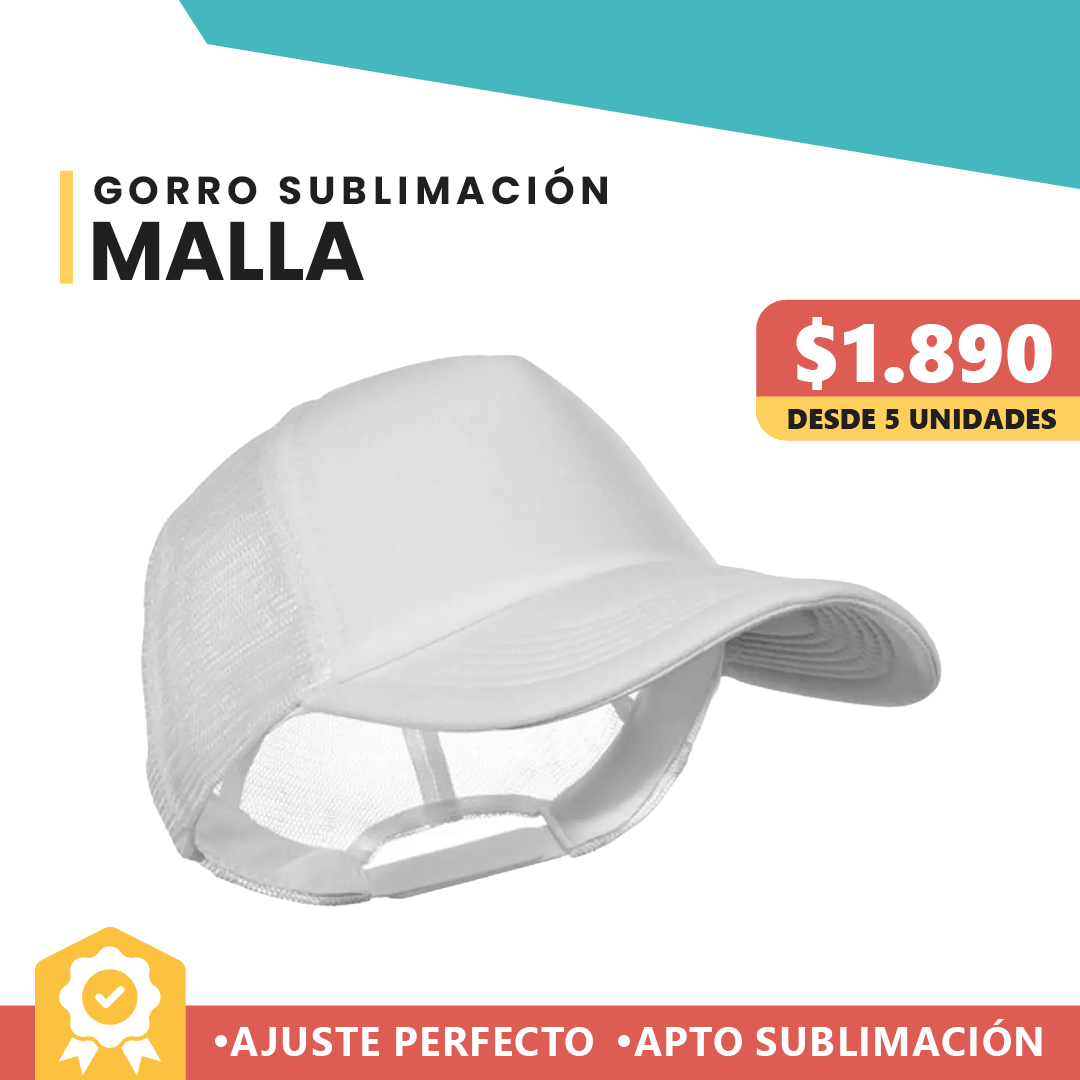 Gorro Malla Frente Blanca
