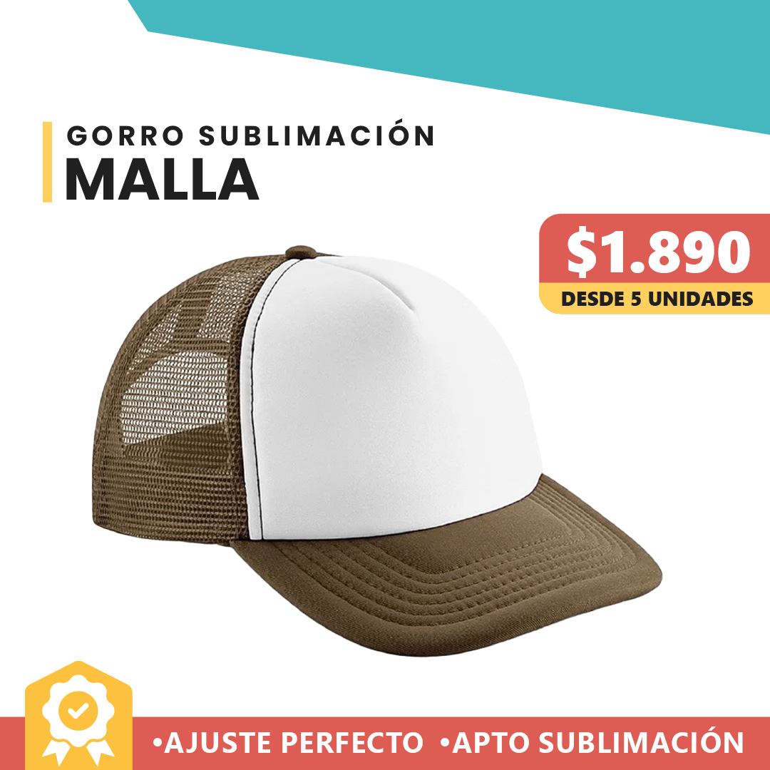 Gorro Malla Blanco Café
