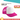 Gorro Malla Blanco Fucsia