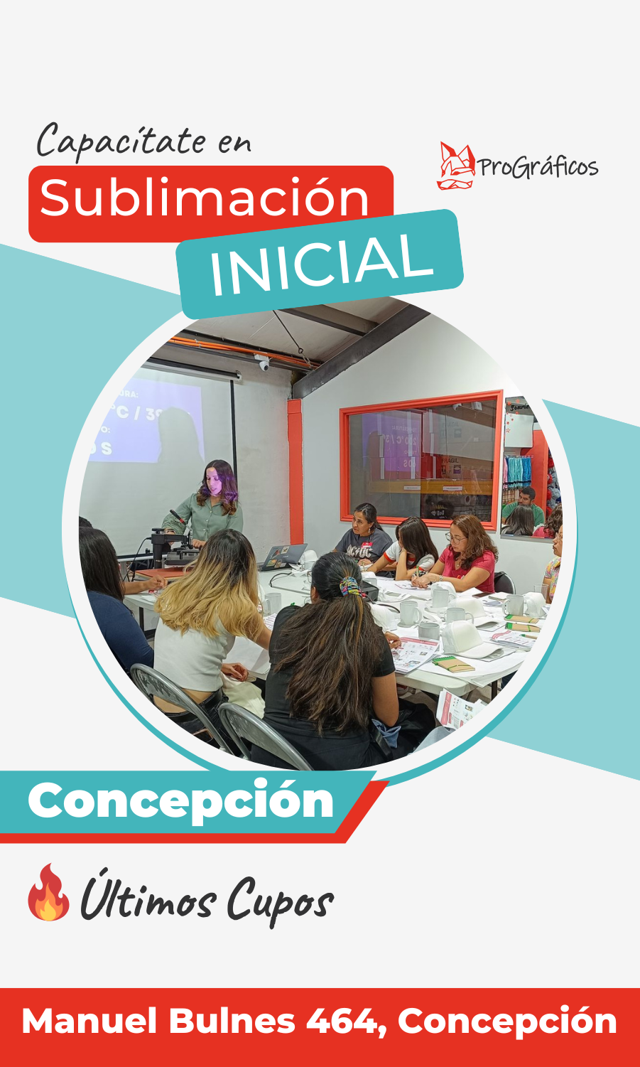 Taller Sublimación Inicial Concepción 30 de Agosto