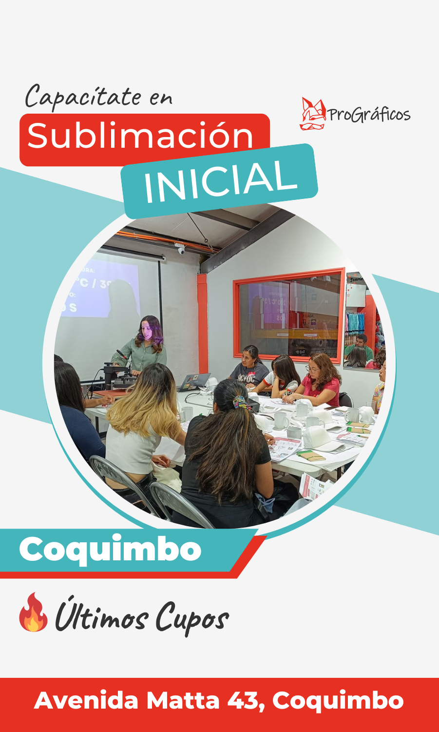 Taller Sublimación Inicial Coquimbo 15 de Noviembre